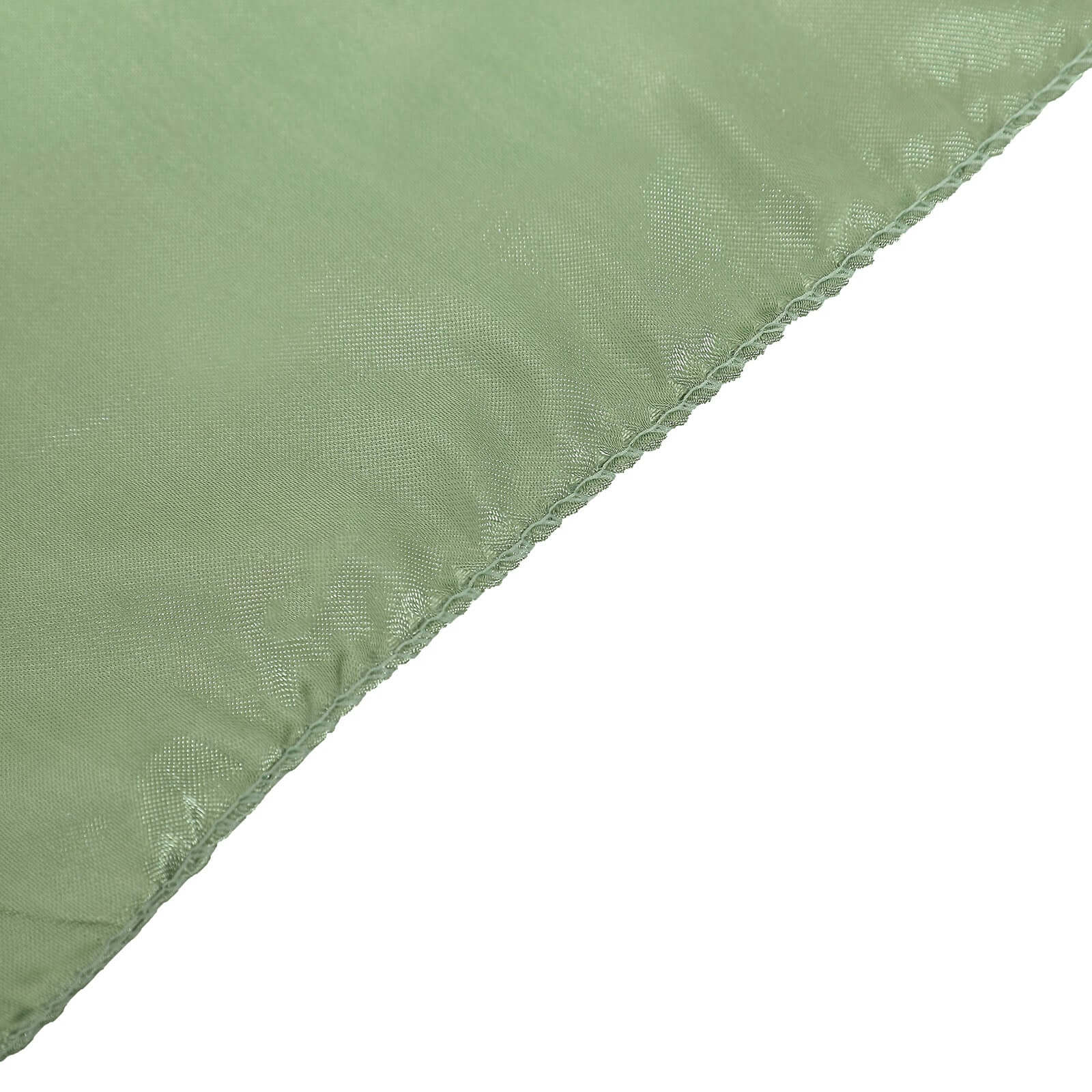 Sage Green Satin Self - Tie Chair Cover: Universal for Folding, Dining & Banquet Chairs