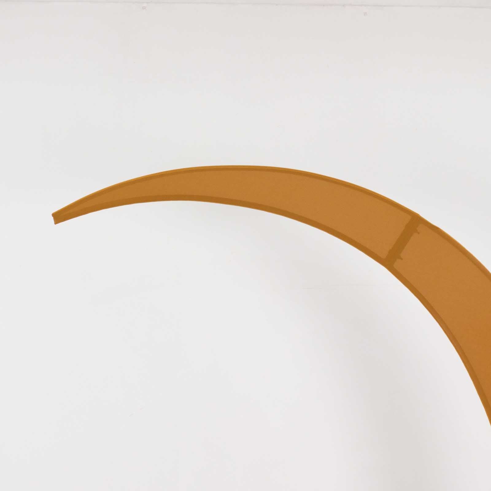 Custom-Fitted 7.5ft Gold Spandex Cover for Crescent Moon Wedding Arch Stand