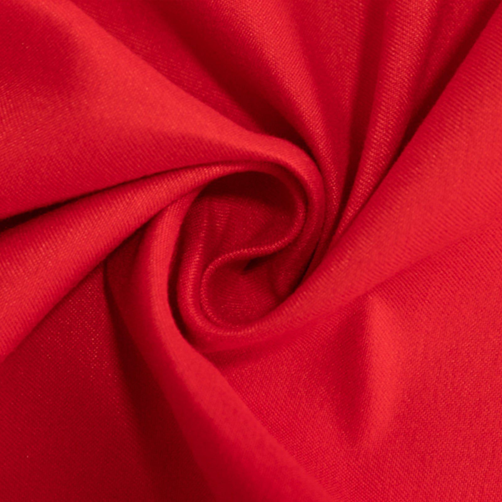 Hot Sale! 120-Inch Seamless Red Cotton Blend Round Tablecloth - Wrinkle-Resistant Table Cover