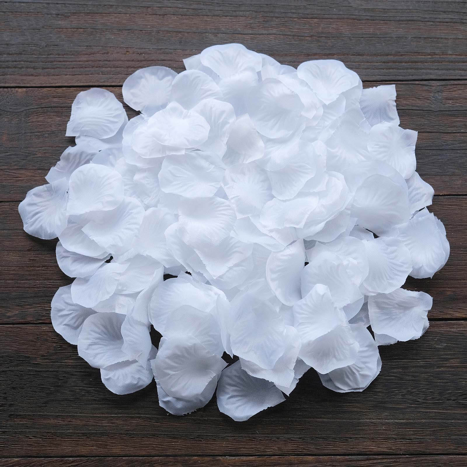 Hot Sale! 500-Pack White Silk Rose Petal Confetti for Table and Floor Decor