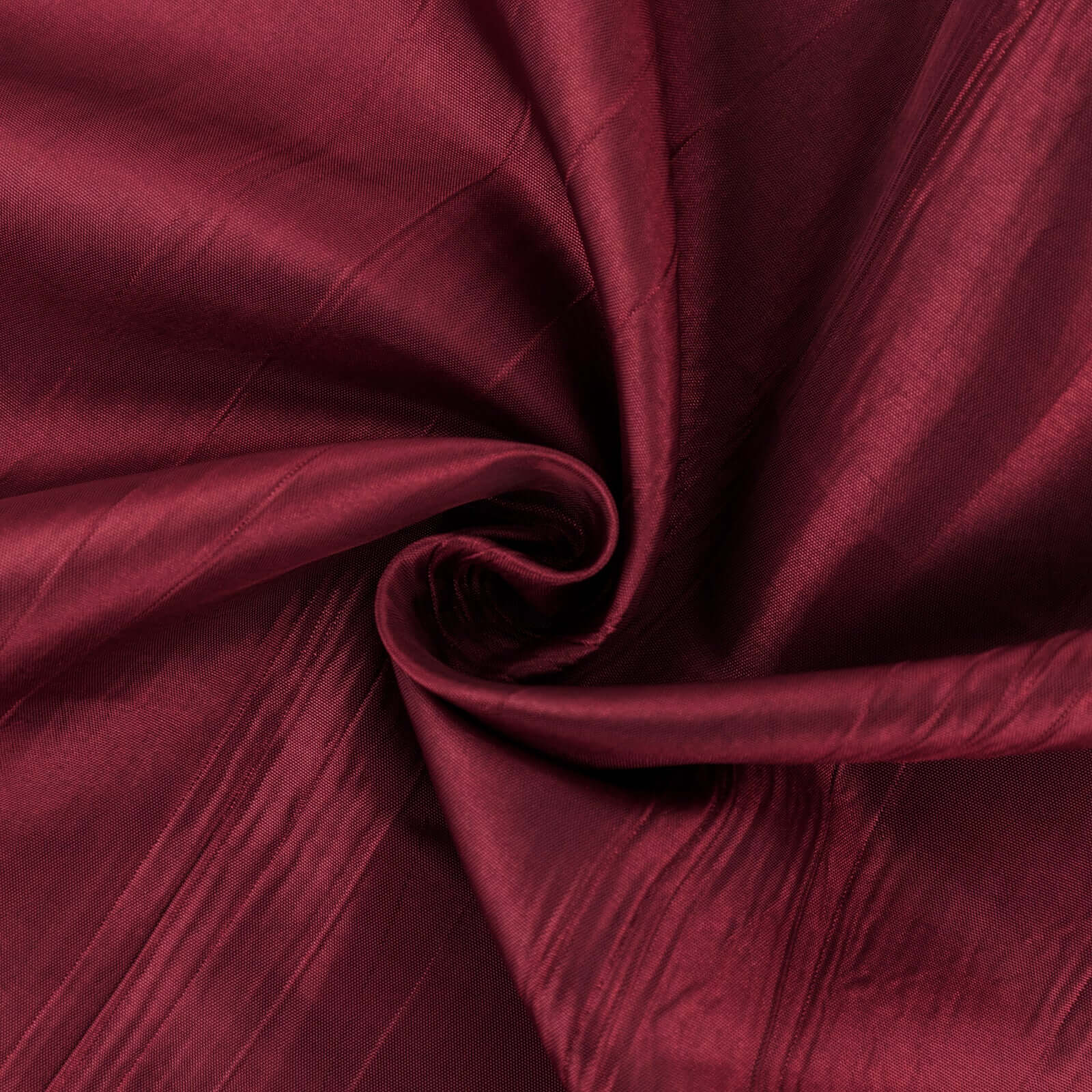 Premium Burgundy Accordion Crinkle Taffeta Fabric Bolt - 54 Inches Wide, 10 Yards Long