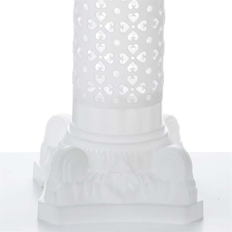 Hot Deal! 4-Pack White Adjustable Venetian Roman Wedding Pedestal Column Plant Stands - PVC