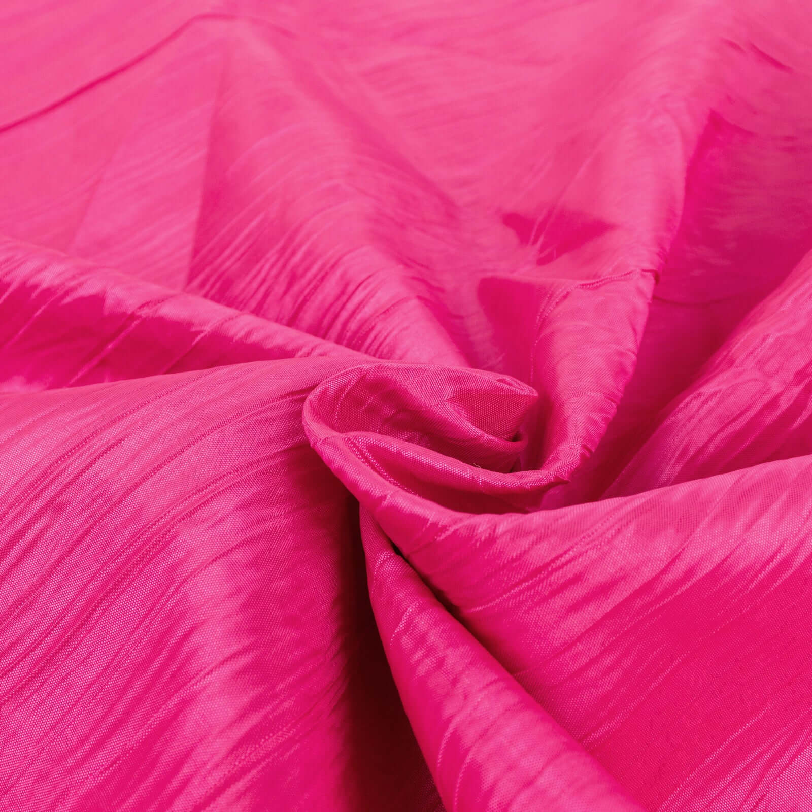 Hot Deal! 54'x10 Yards Fuchsia Accordion Crinkle Taffeta Fabric Bolt