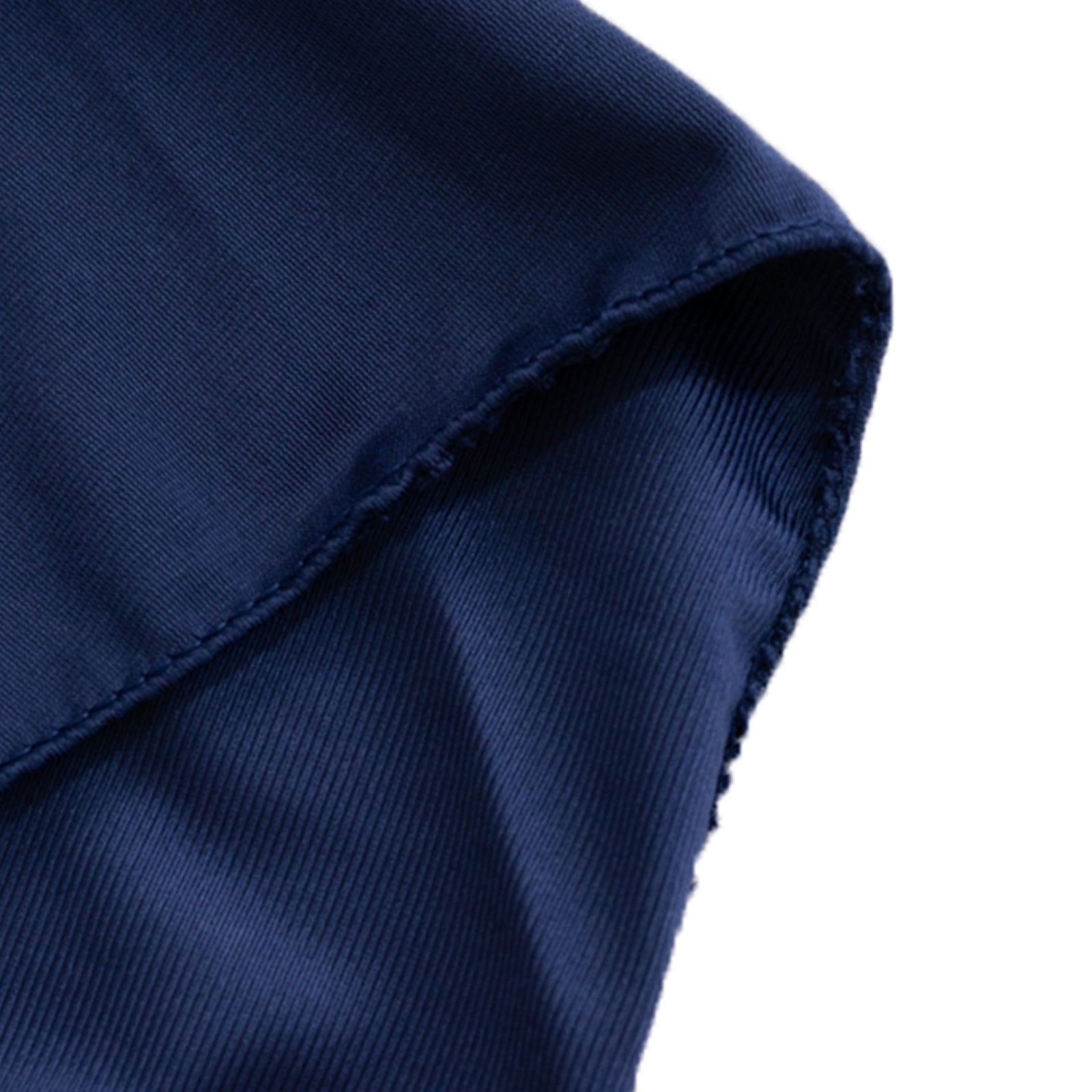 Navy Blue Premium Scuba Stretch Wrinkle-Free & Durable Folding Chair Cover - Instant Elegance!