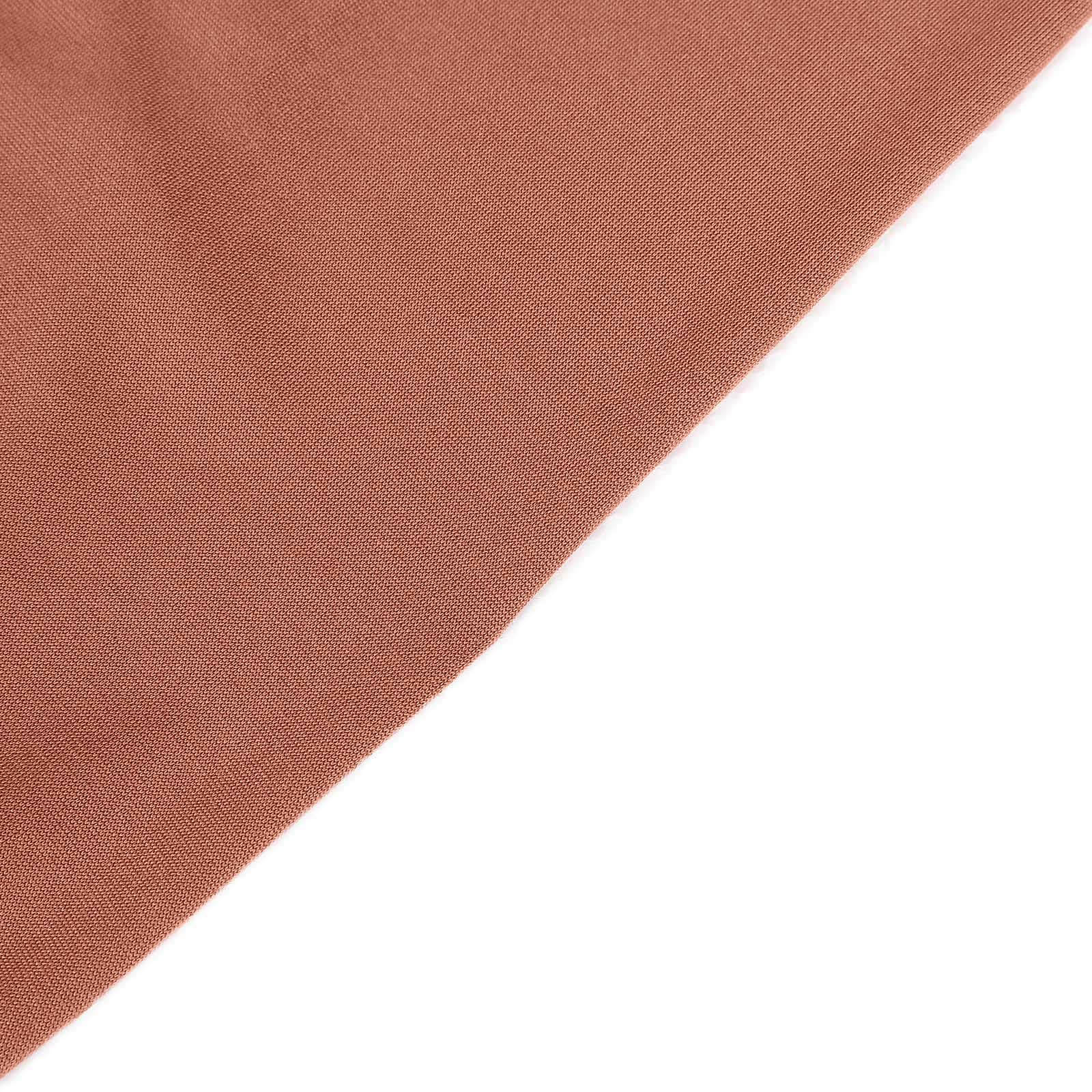 5-Pack Heavy-Duty Stretch Spandex Chair Sashes in Terracotta (Rust) - Ideal for Decorating