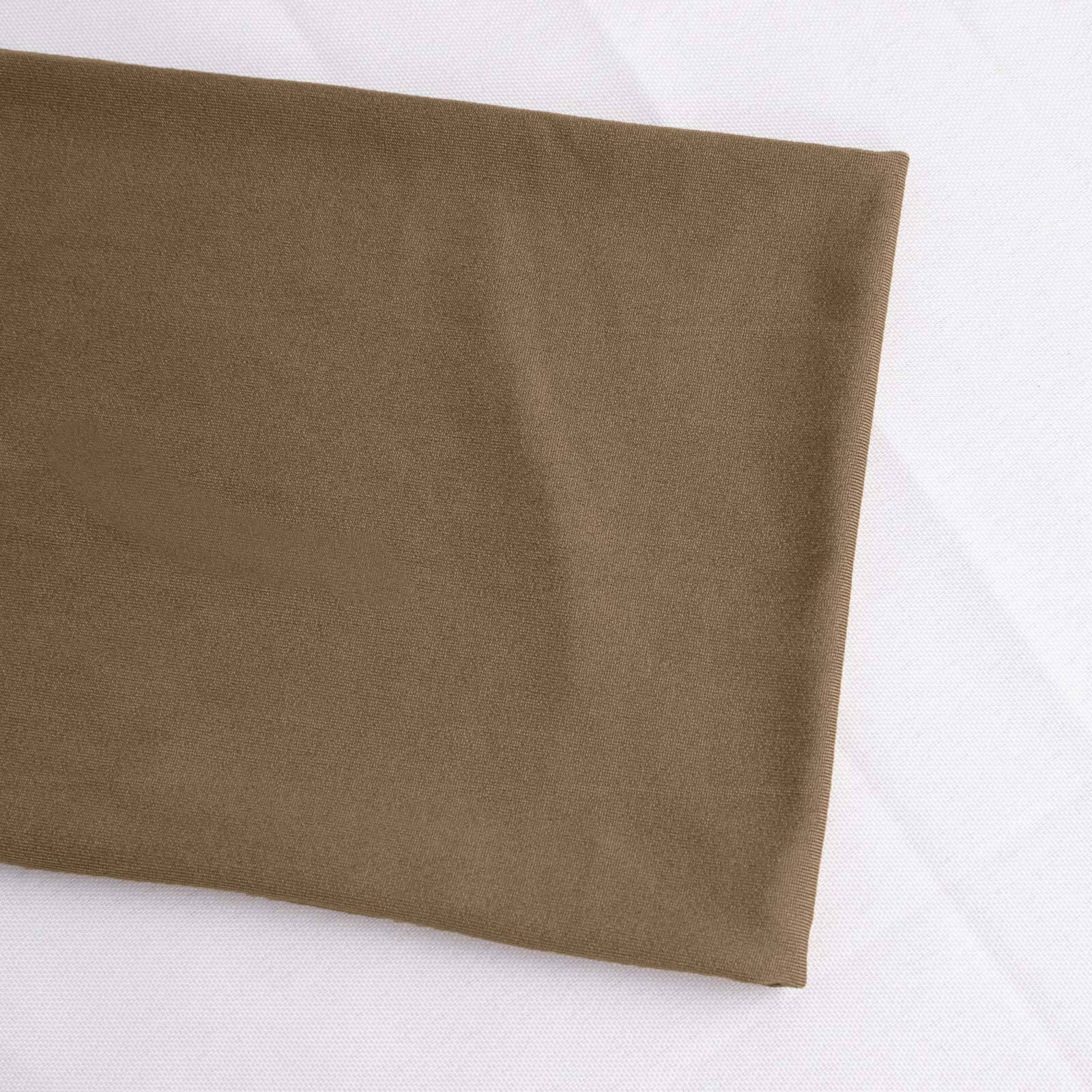 5-Pack Taupe Stretch Spandex Chair Sashes - Heavy Duty & Fitted
