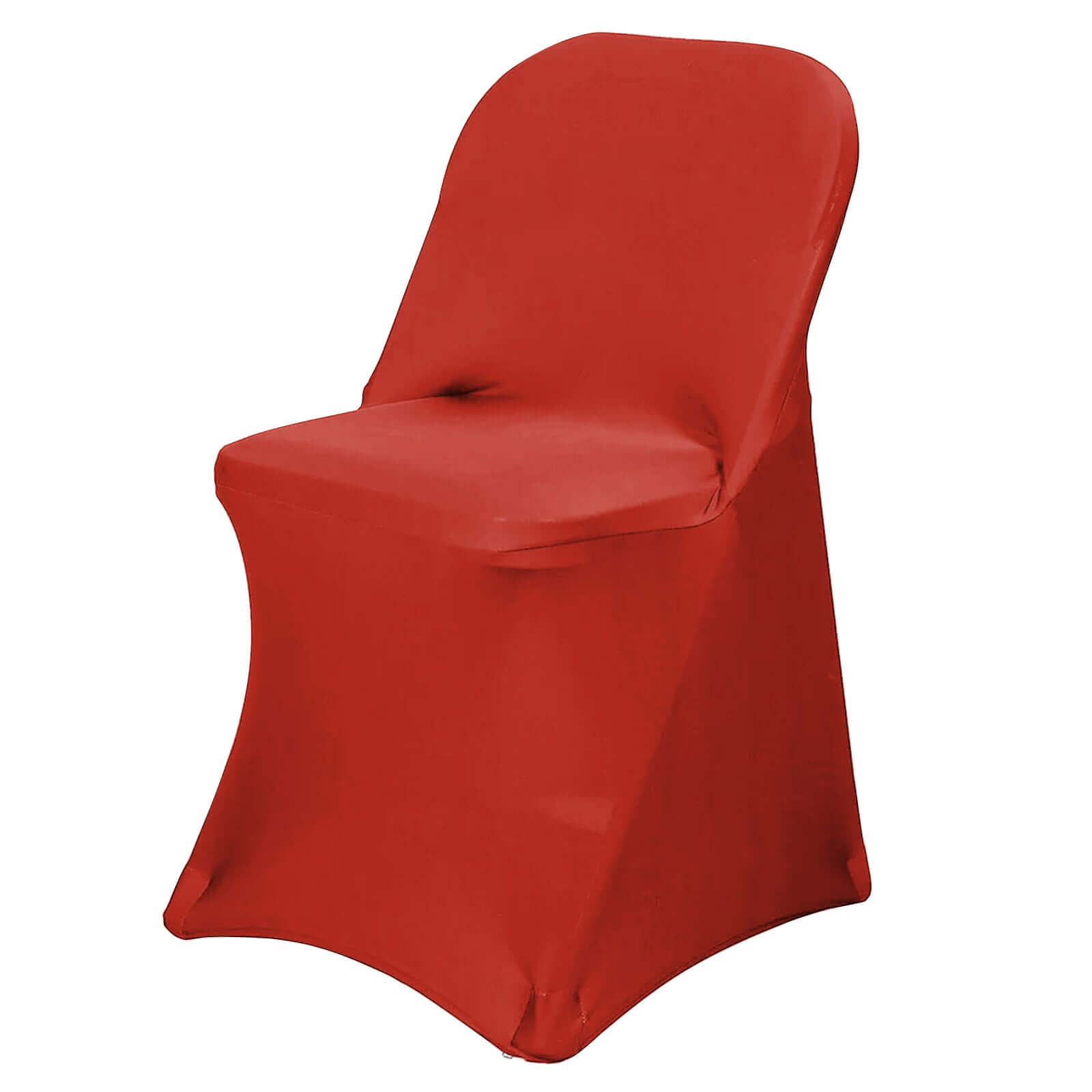 Reusable & Wrinkle-Resistant 160GSM Red Stretch Spandex Slipcover for Folding Chairs