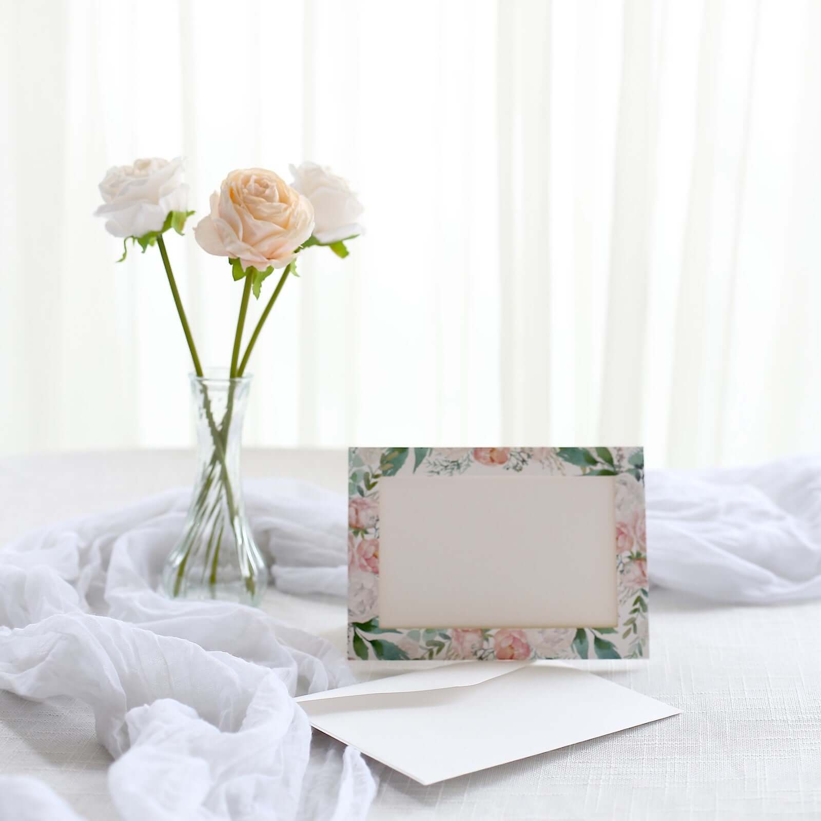 25-Pack White and Gold Peony Floral Thank You Cards with Envelopes - Ideal for Party Invitations and Milestones
