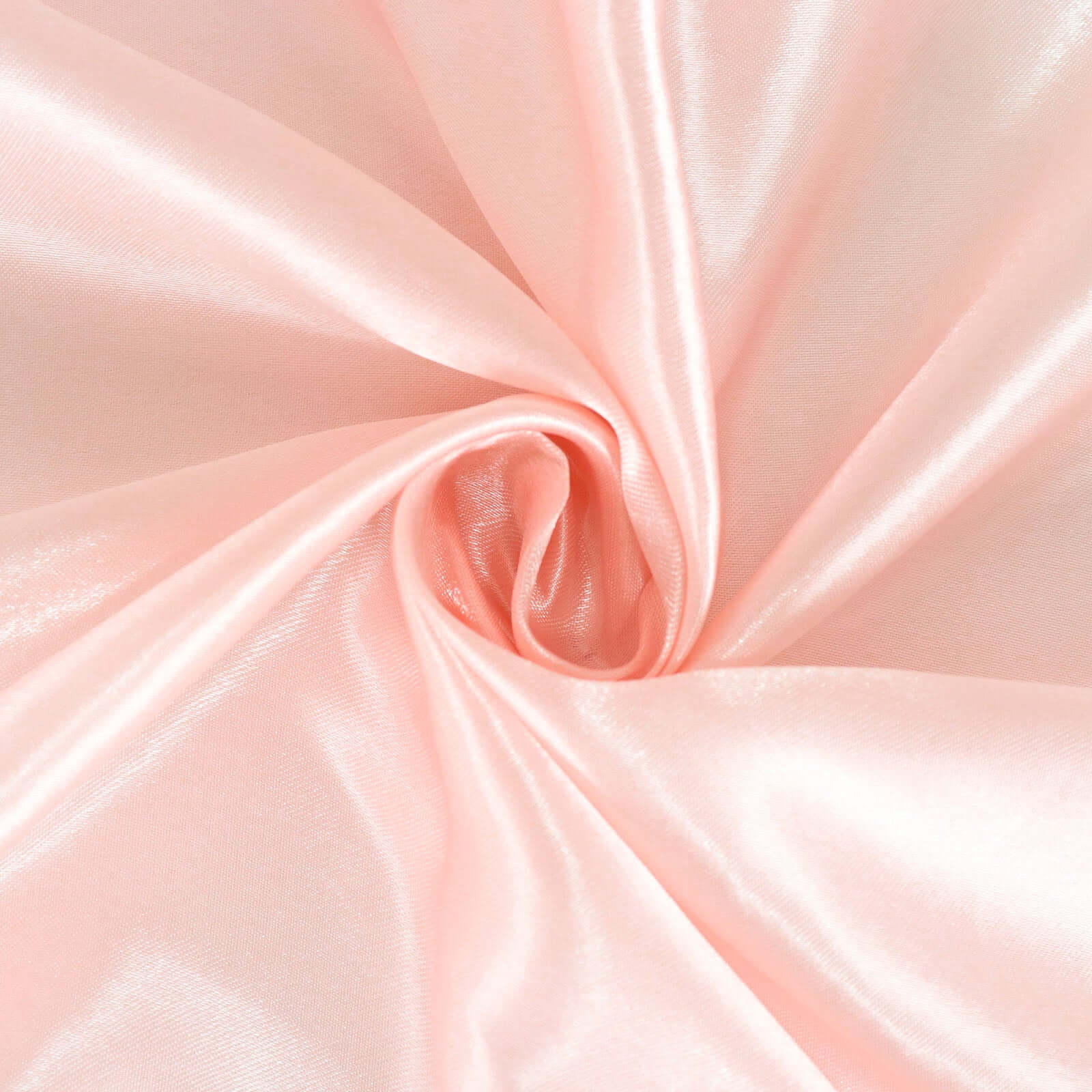 Blush Satin 132-Inch Round Seamless Stylish Tablecloth