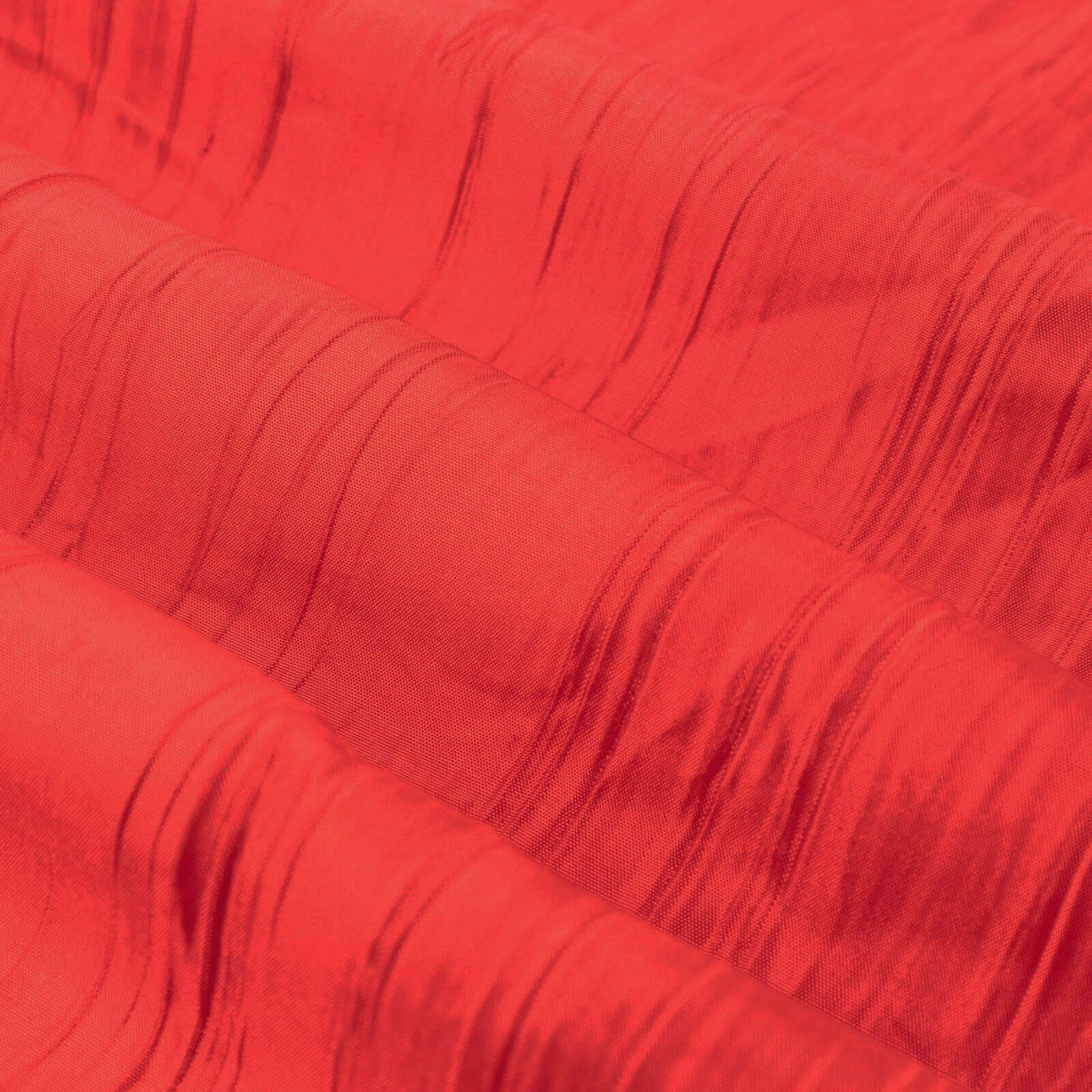 10-Yard Red Accordion Crinkle Taffeta Fabric Bolt, 54 Inches Wide