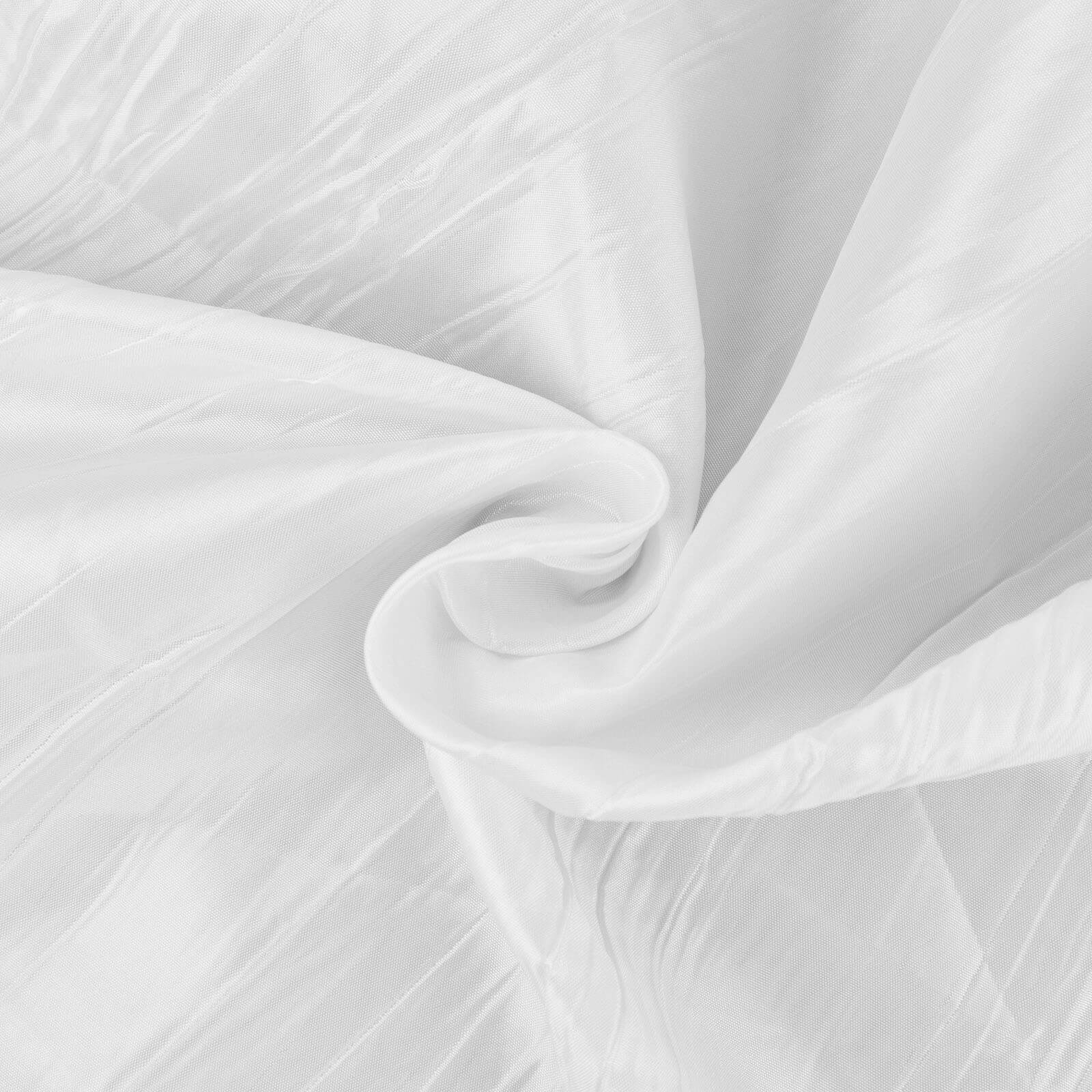 Hot Deal! 54"x10 Yards White Accordion Crinkle Taffeta Fabric Bolt