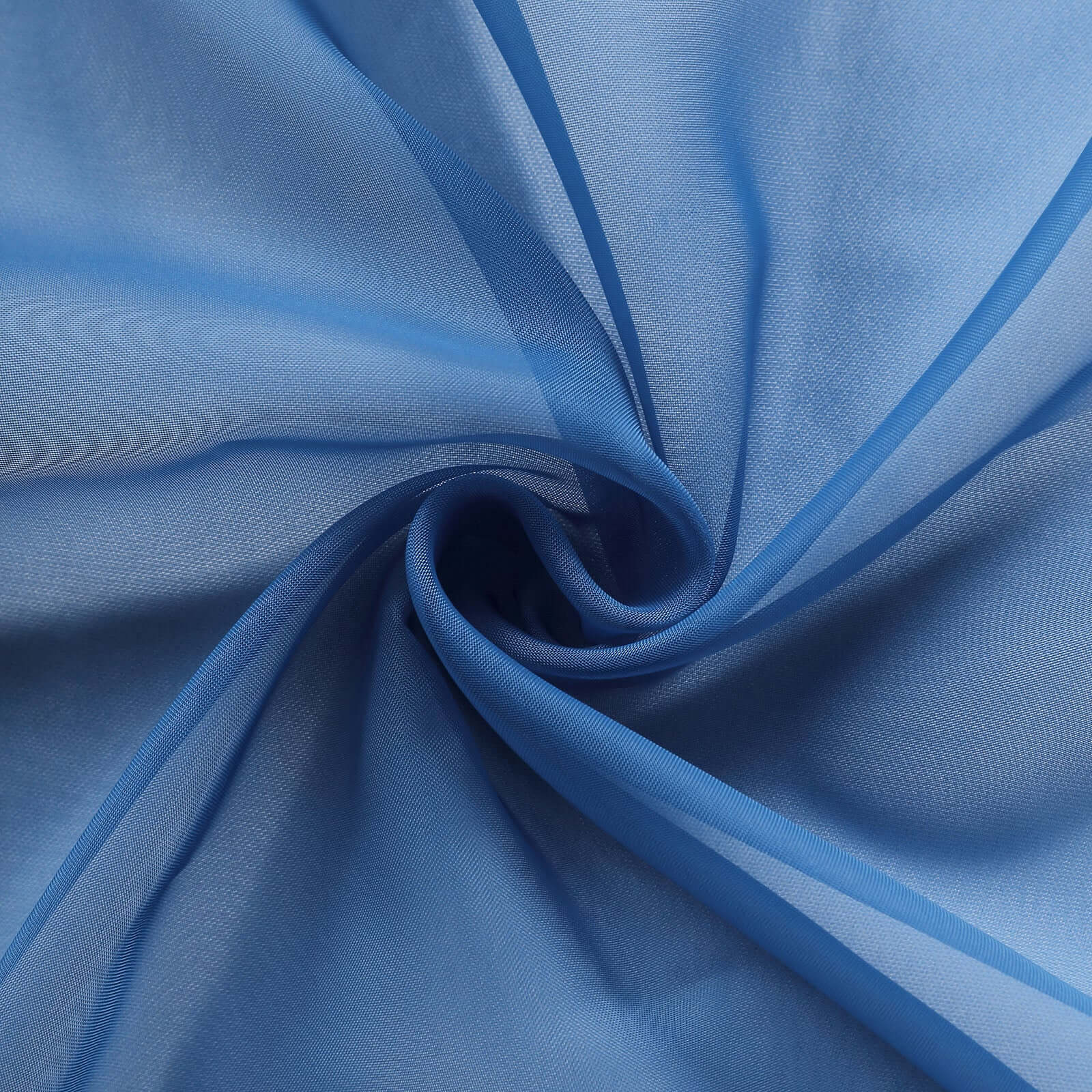 Premium Royal Blue Chiffon Chair Sashes - Set of 5, Soft & Lightweight Designer Bows (22x78)
