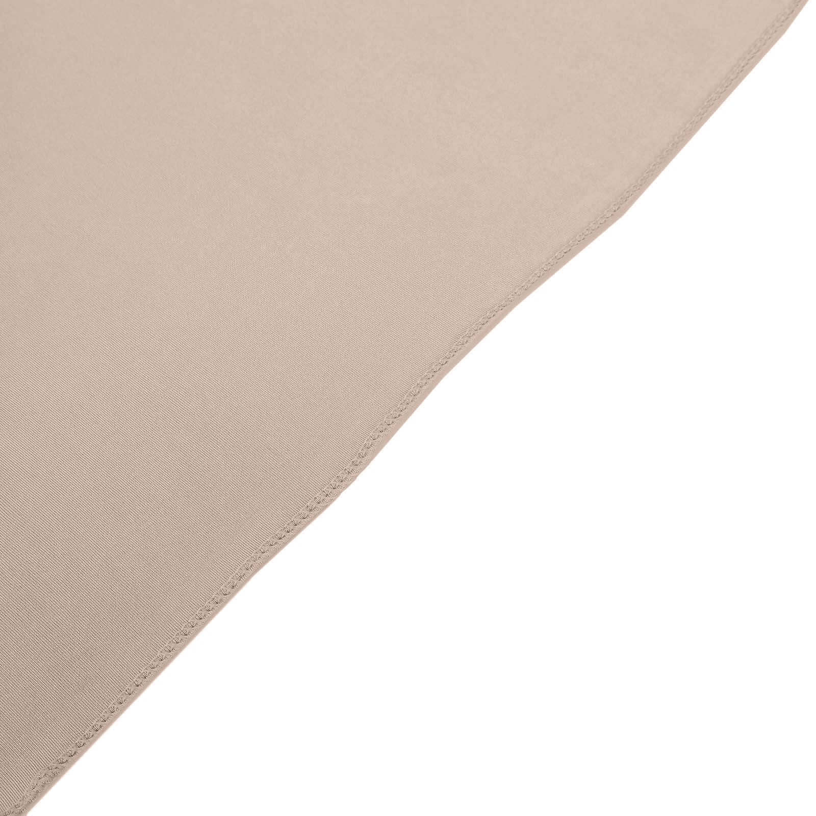 7.5ft Nude Round Spandex Party Backdrop Stand Cover - Perfect for Weddings and Events