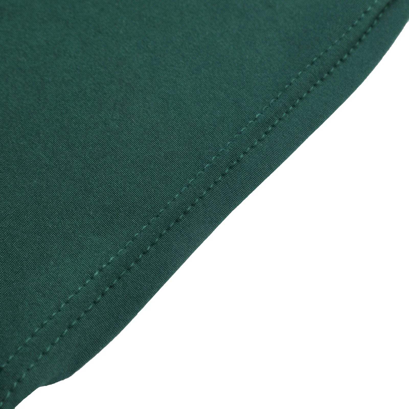 10-Pack Durable Reusable Stretch Spandex Chair Covers in Hunter Emerald Green for Banquet Chairs