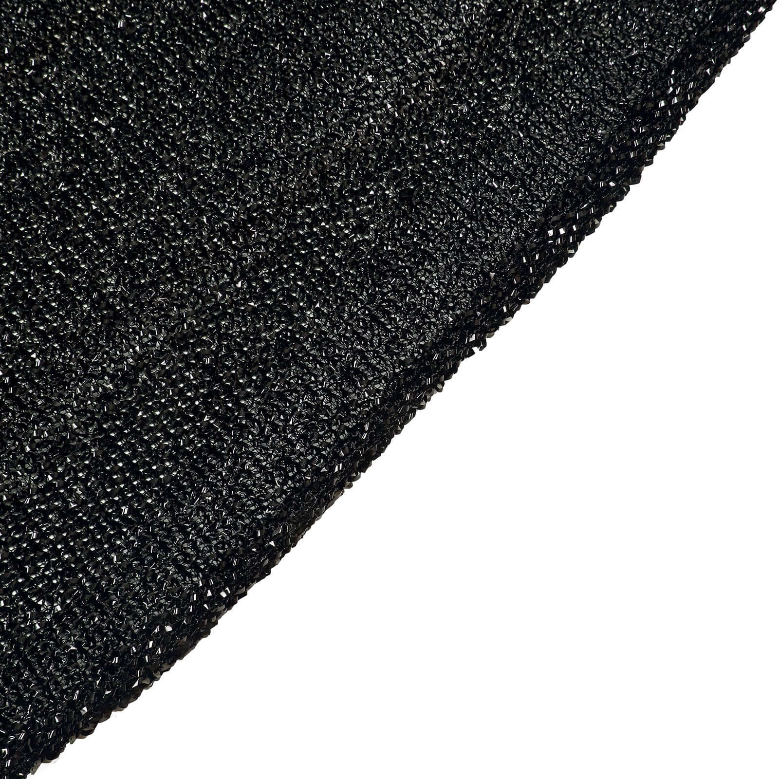 8ft x 7ft Double-Sided Black Metallic Shimmer Tinsel Spandex Hexagon Wedding Arbor Backdrop