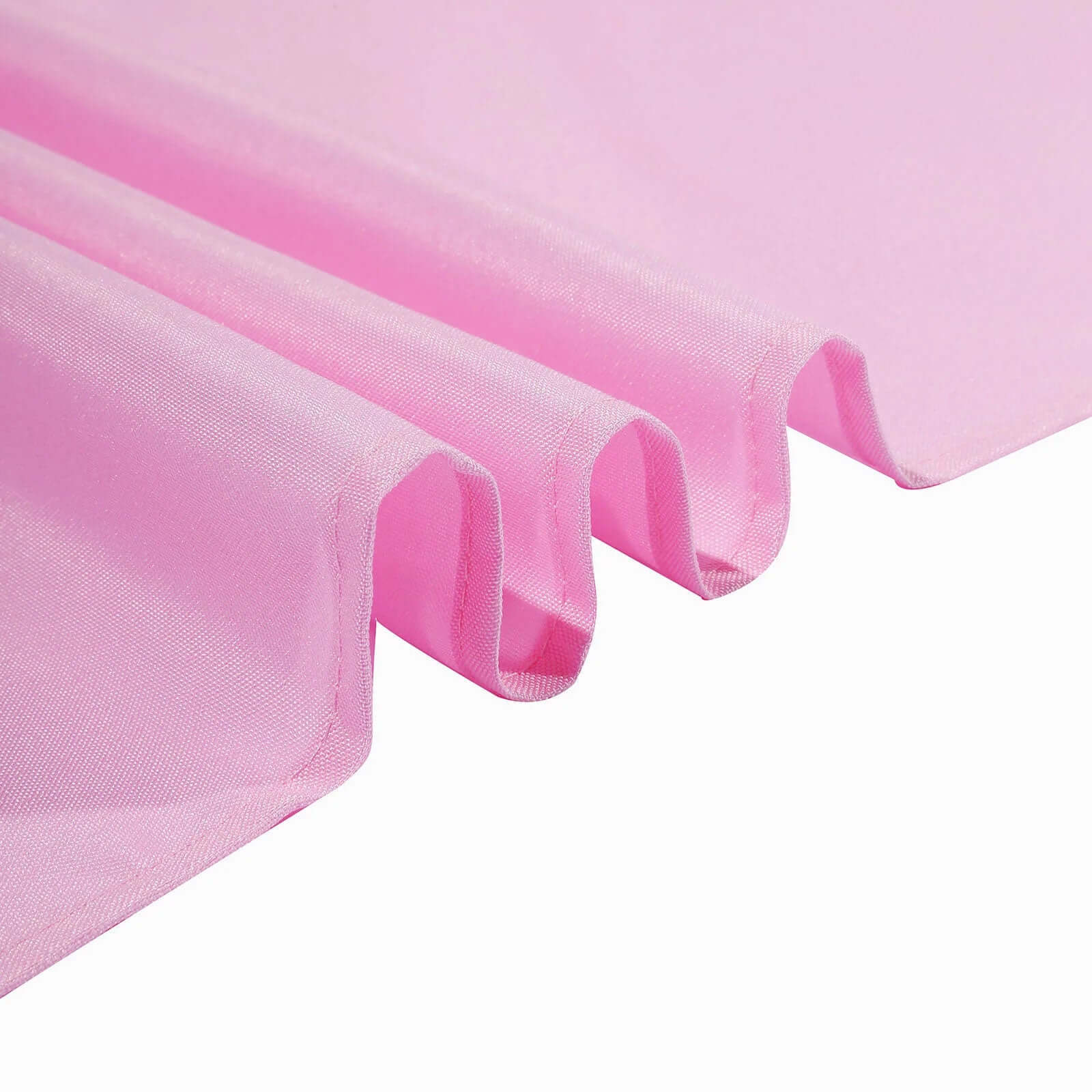 Pink 90x90 Polyester Square Tablecloth - Wrinkle-Free & Long-Lasting