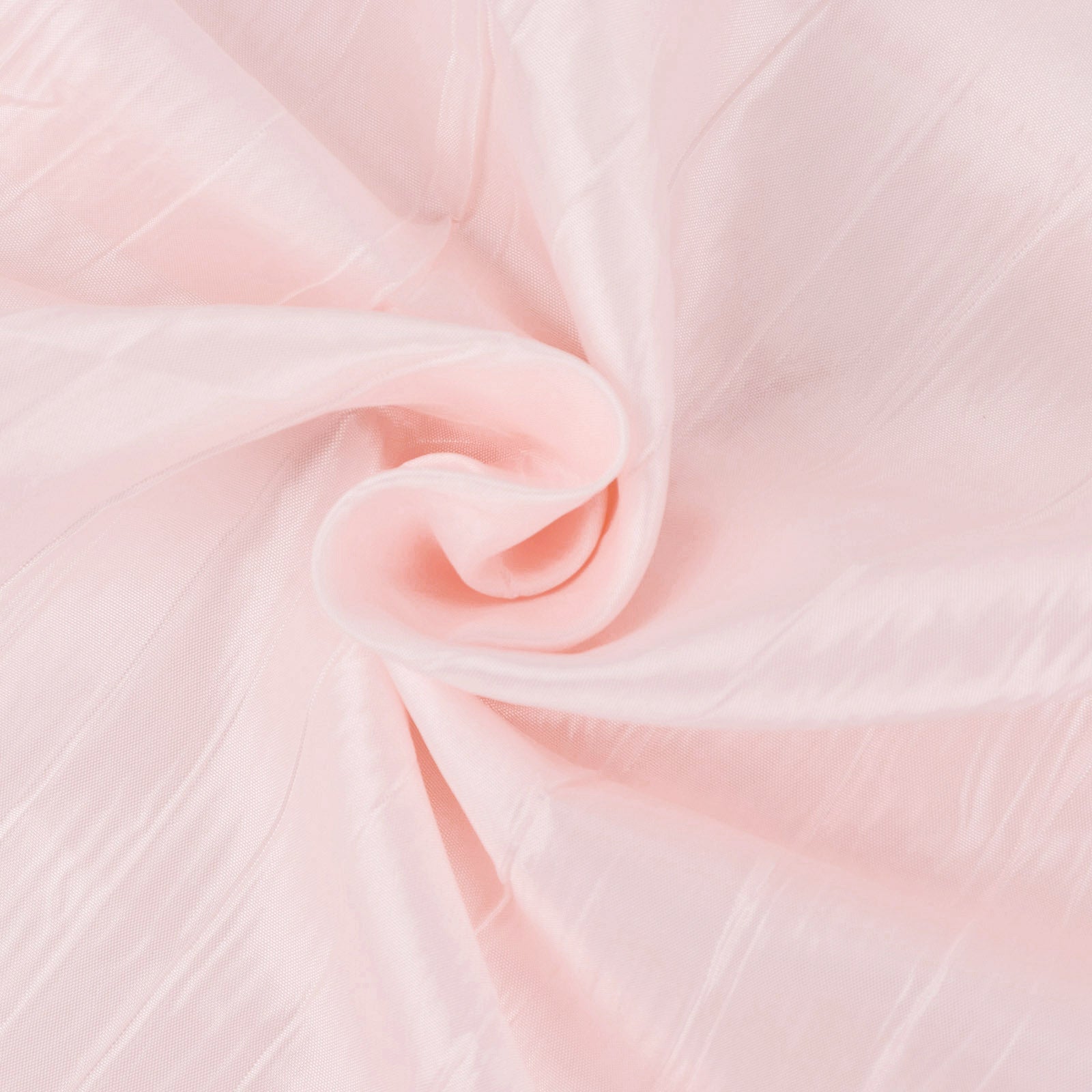 Premium Blush Accordion Crinkle Taffeta Fabric Bolt - 54 Inches Wide, 10 Yards Long