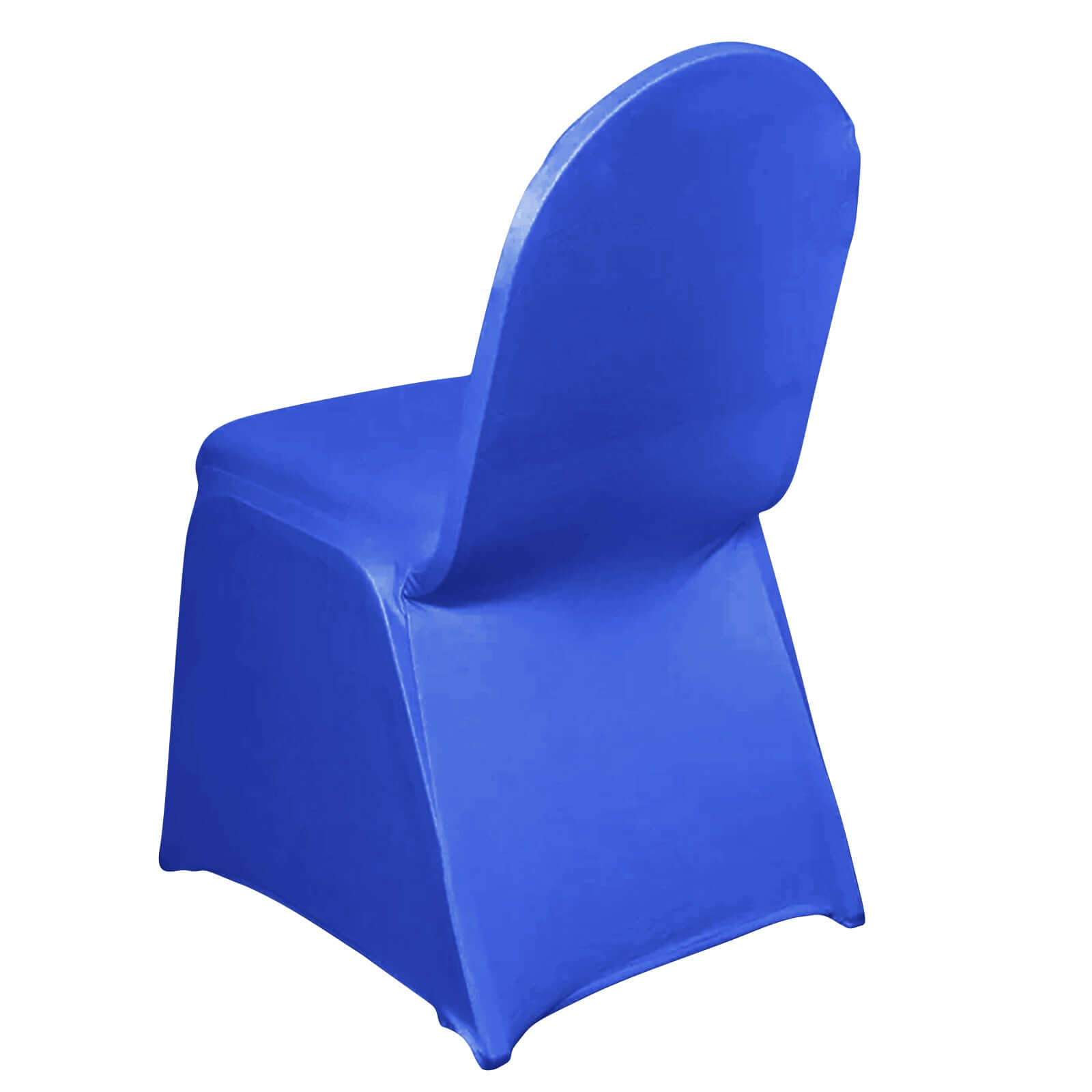 Royal Blue Spandex Banquet Chair Cover - Stretch 160GSM Fabric, Perfect Fit!