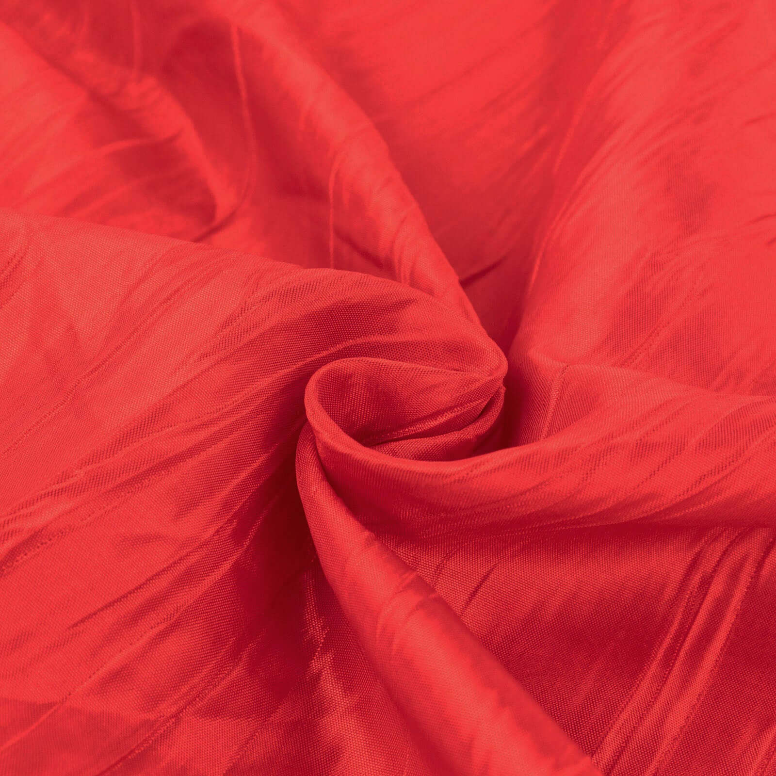 10-Yard Red Accordion Crinkle Taffeta Fabric Bolt, 54 Inches Wide