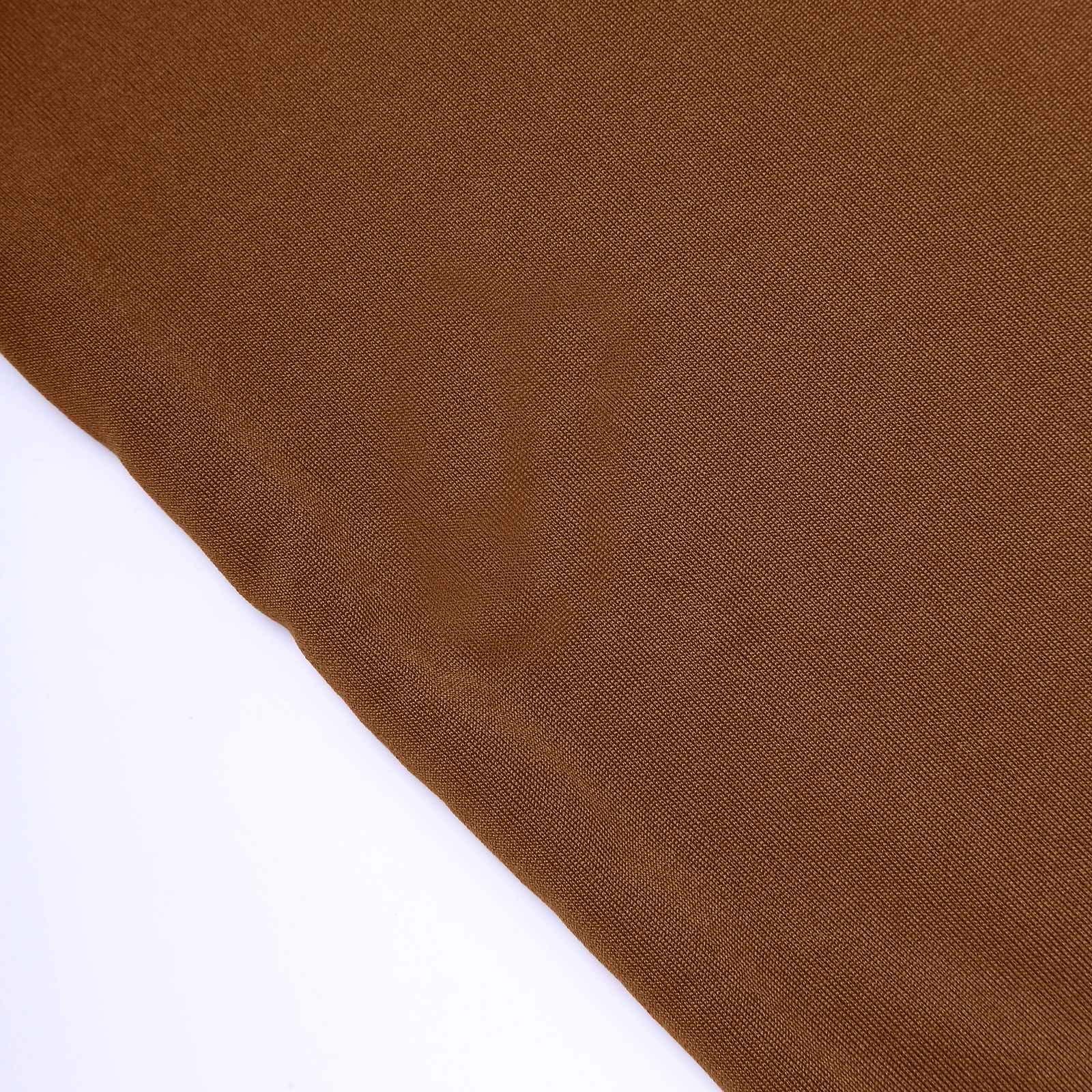 Premium 8ft Cinnamon Brown Spandex U-Shaped Fitted Wedding Arch Cover - Ideal for Events