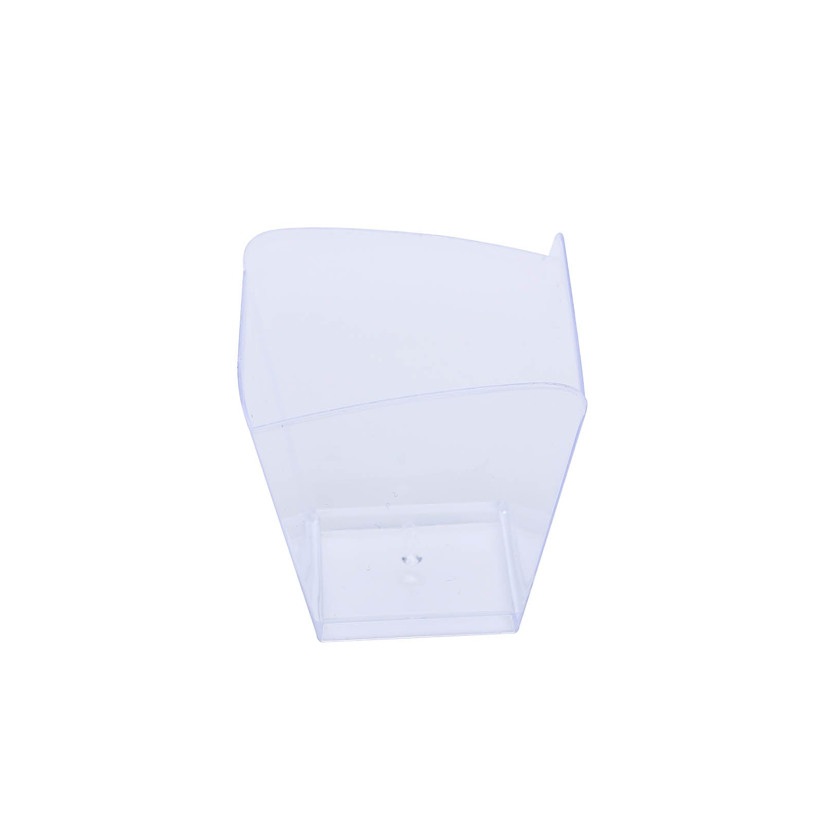 12-Piece Set of 3oz Clear Disposable Plastic Square Dessert Snack Cups