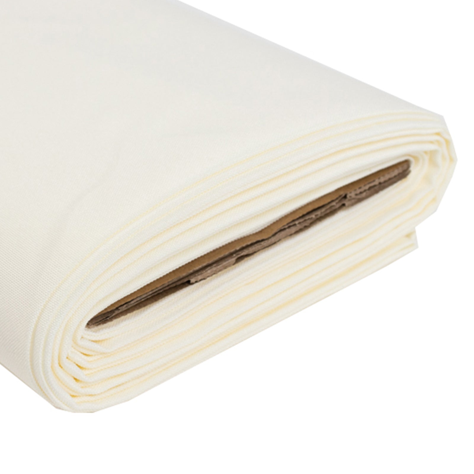 Hot Deal! 54x10 Yards Ivory Premium Polyester Fabric Bolt for DIY & Decor