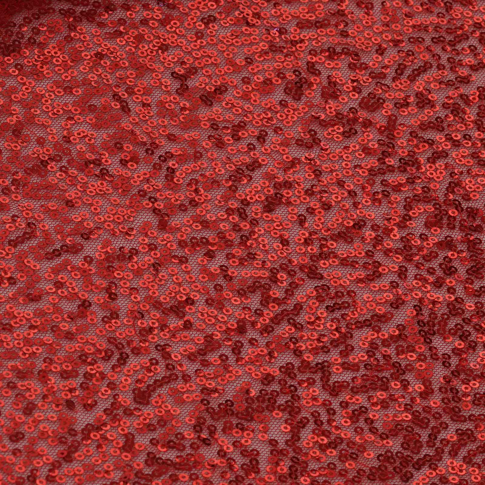 Hot! Glittering Red Sequin 12x108 Table Runner