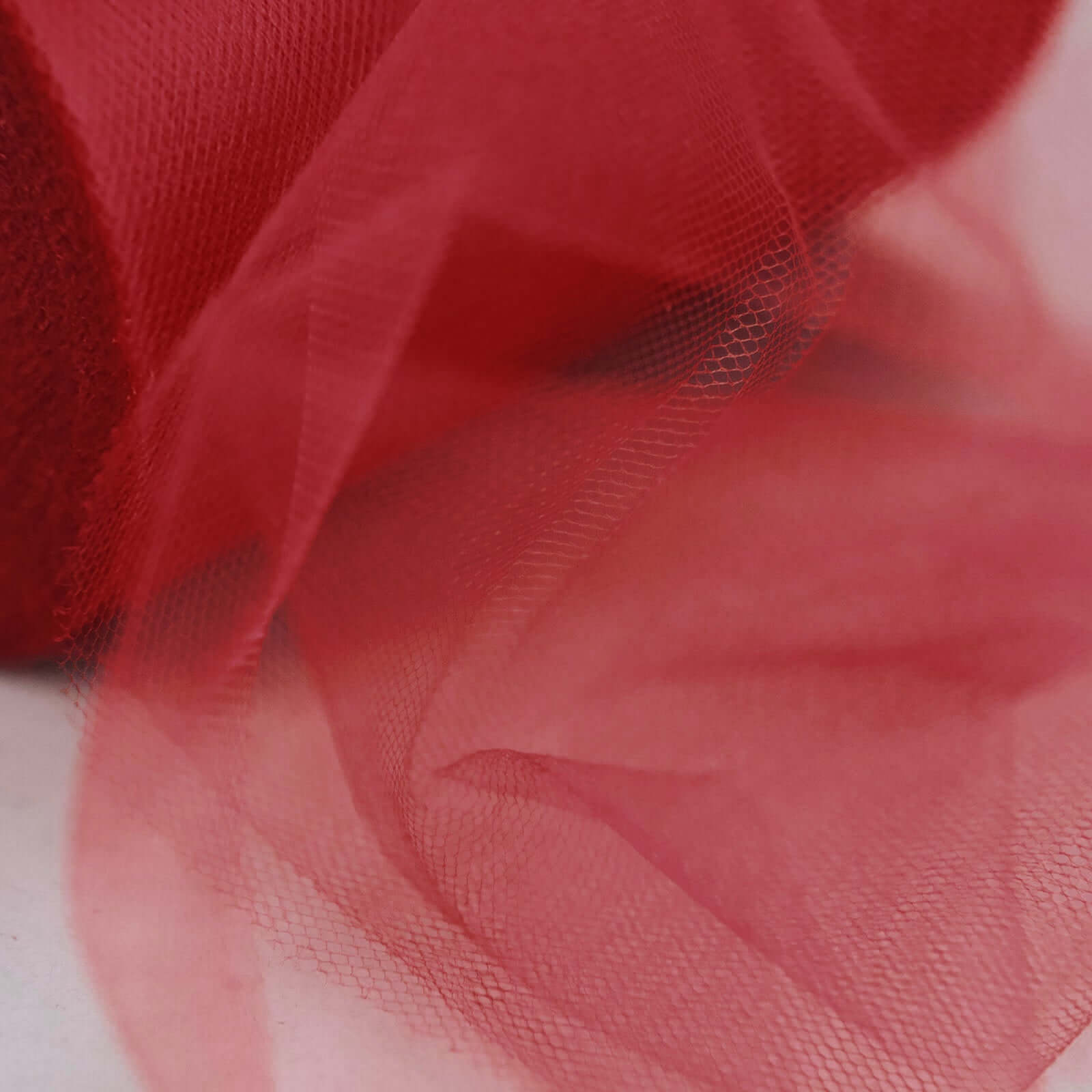 Hot! 6' x 100 Yards Red Tulle Fabric Bolt for Crafts
