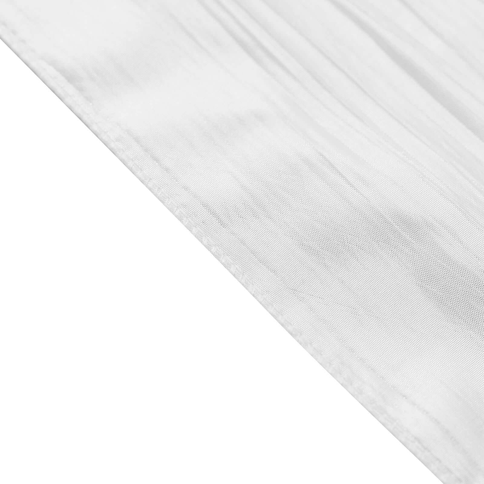 Get 5-Pack White Accordion Crinkle Taffeta Chair Sashes for Stylish Weddings & Gatherings