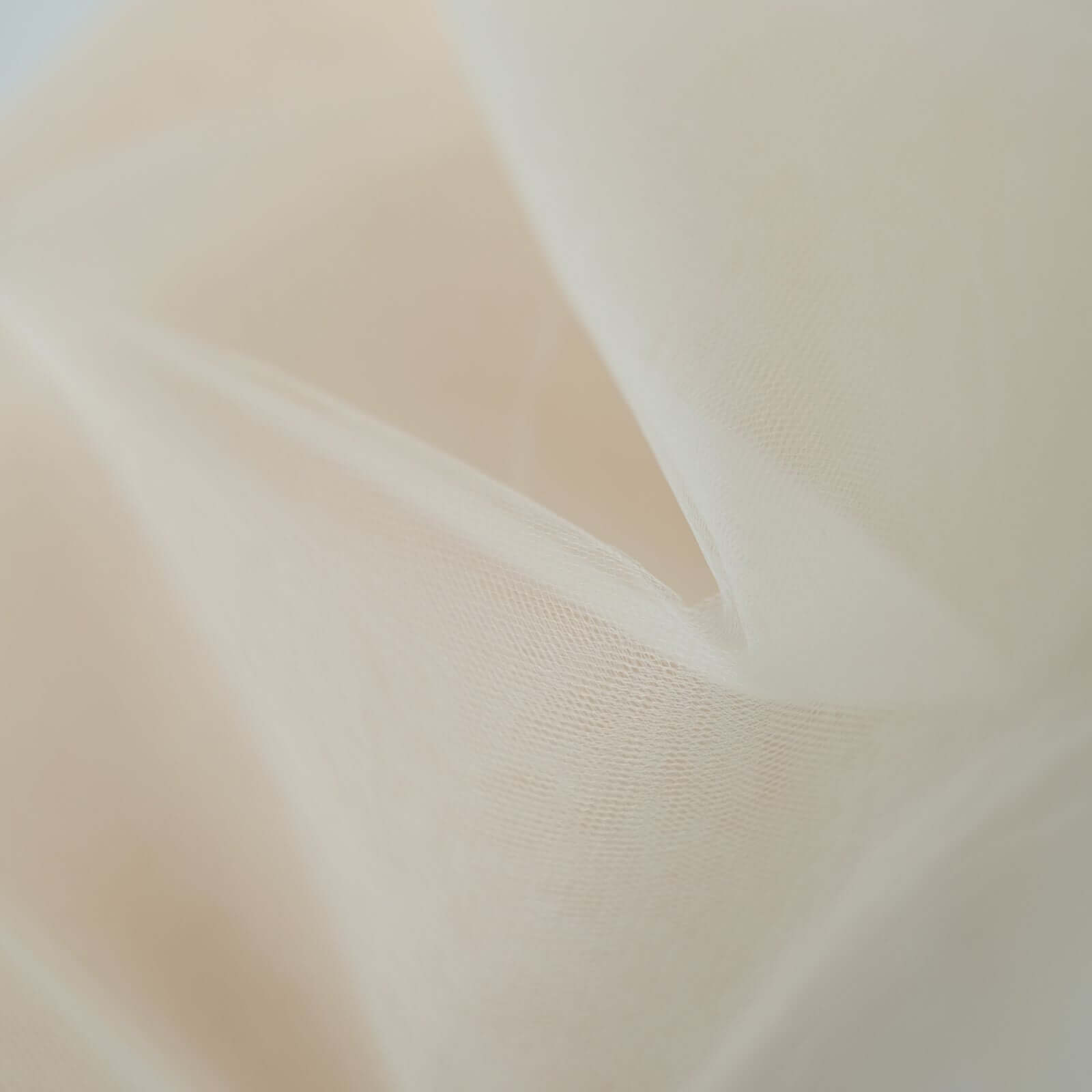 Hot Deal! 108'x50 Yards Ivory Tulle Fabric Bolt for DIY Crafts
