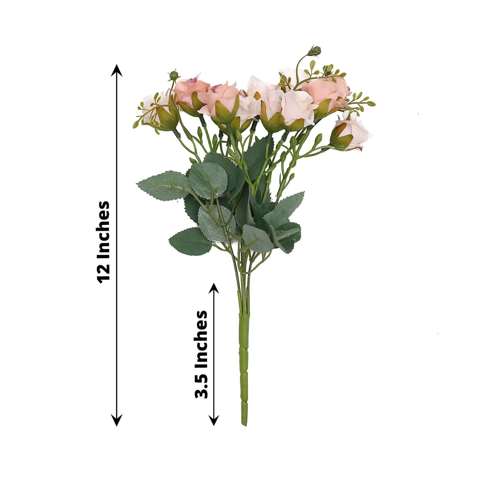 Hot Deal! 2 Pack of 12-Blossom Blush Artificial Rose Flower Arrangements