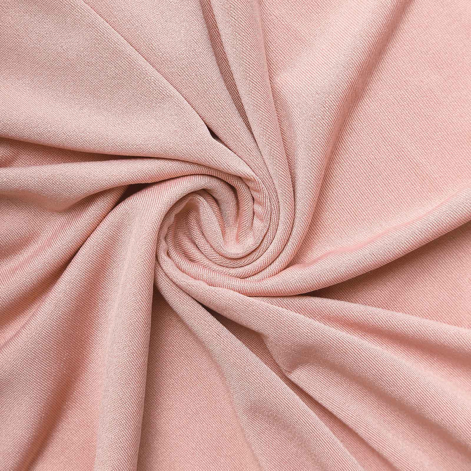Hot Sale! 8ft Dusty Rose Spandex U-Shaped Fitted Slipcover for Wedding Arch Backdrop