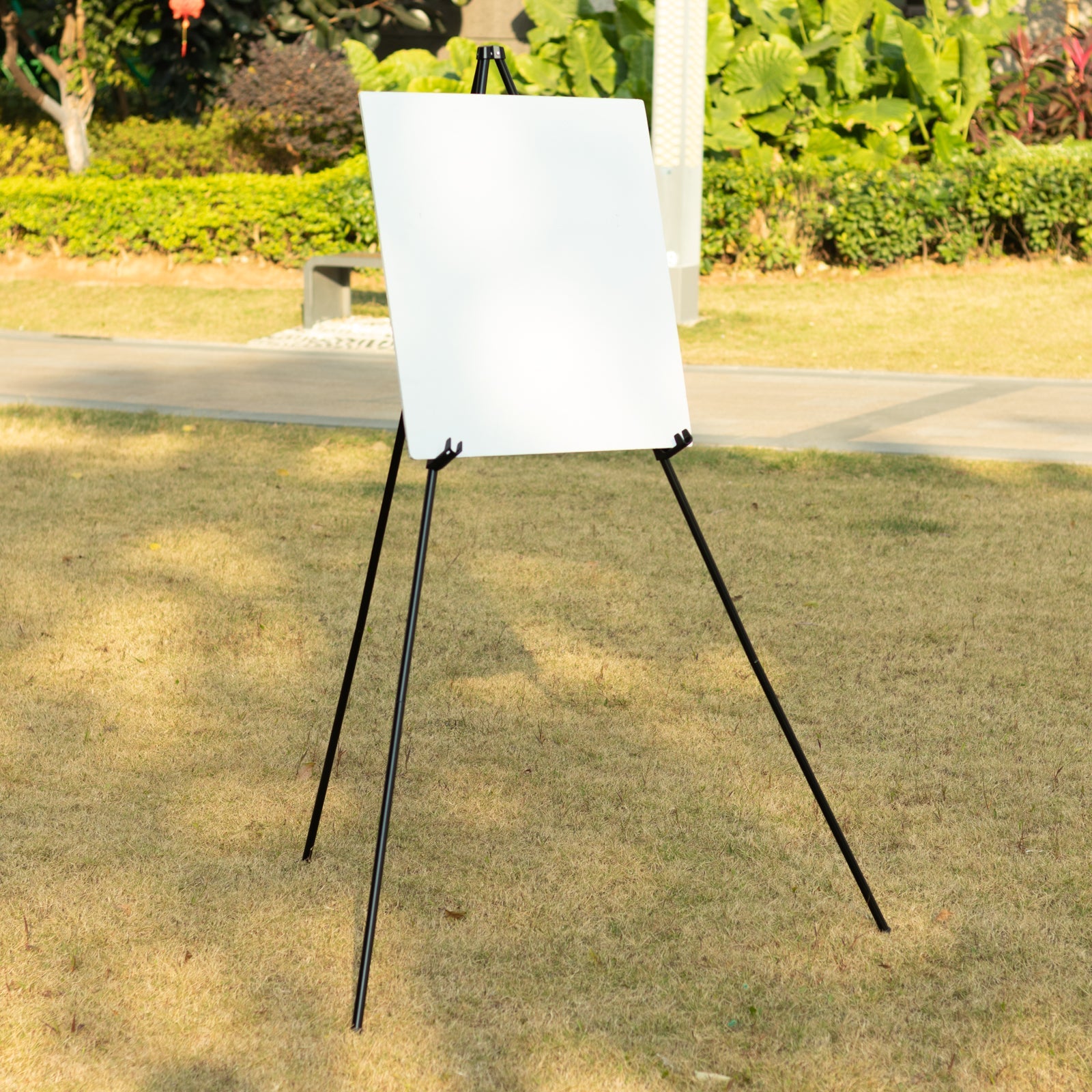 Portable & Adjustable 65 Heavy Duty Black Metal Easel Stand for Weddings, Posters & Art - Great Deal!