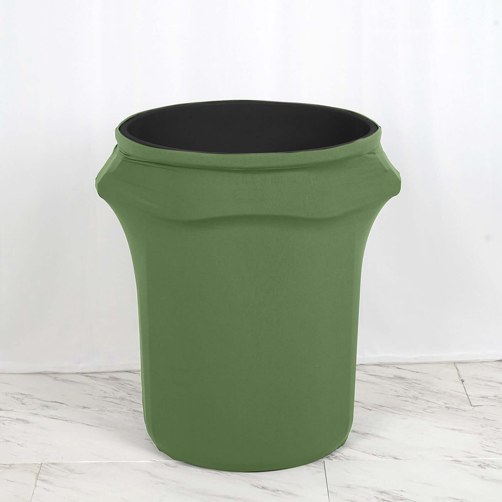Amazing Green 41 - 50 Gallons Round Stretch Spandex Trash Bin Container Cover