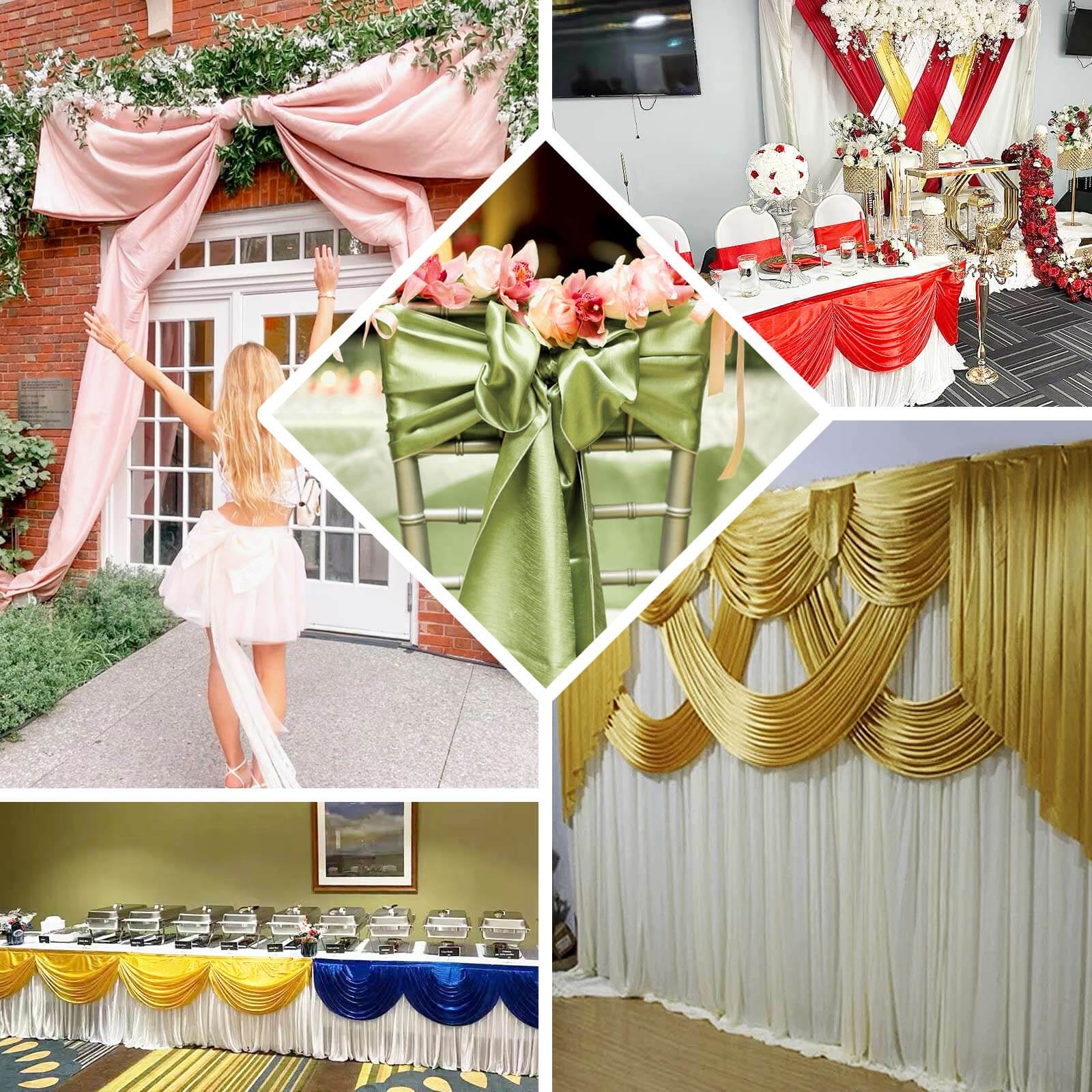 Hot Deal! 10-Yard Yellow Satin Fabric Bolt, 54" Wide