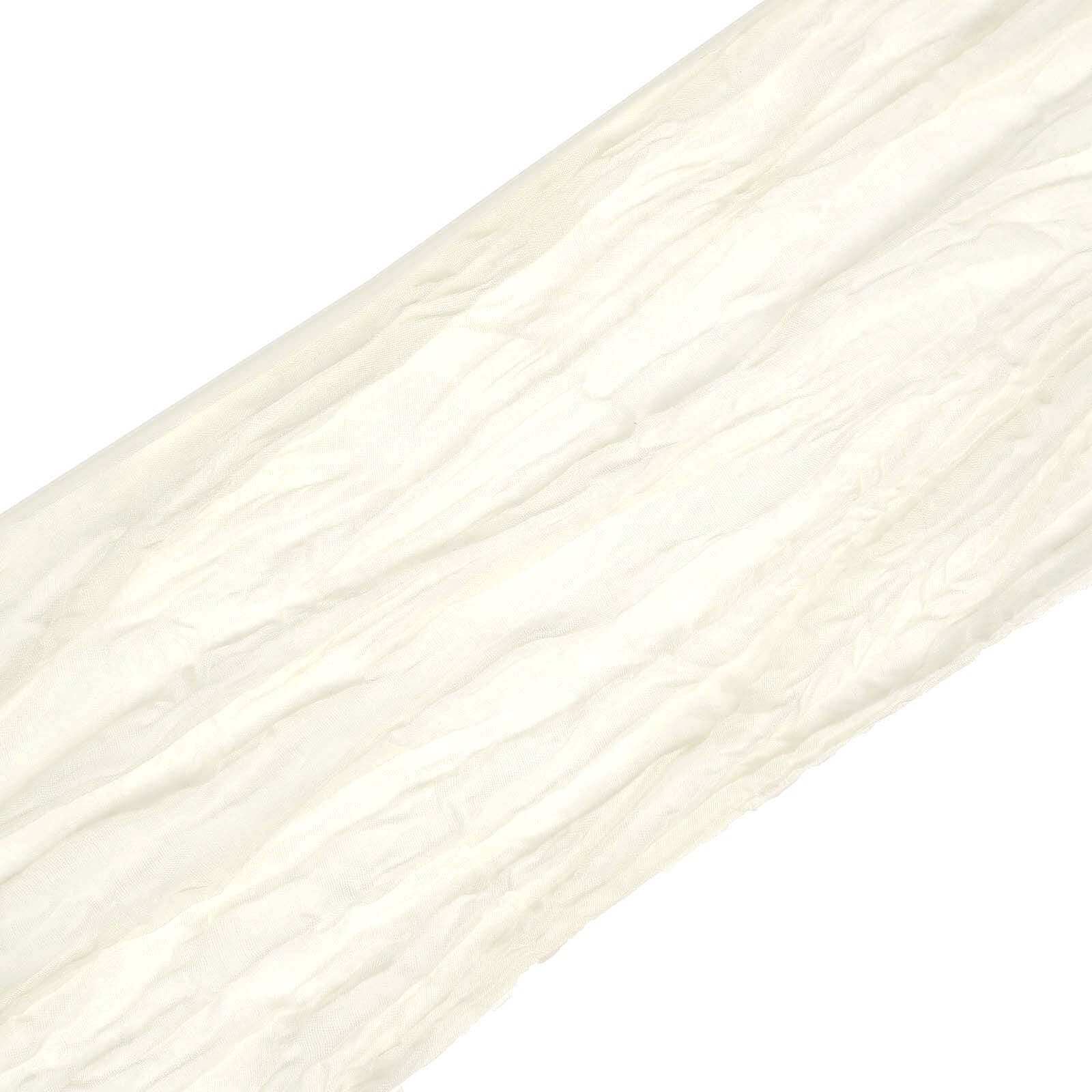 5-Pack Cream Cheesecloth Chair Sashes - Perfect Boho Decor for Events