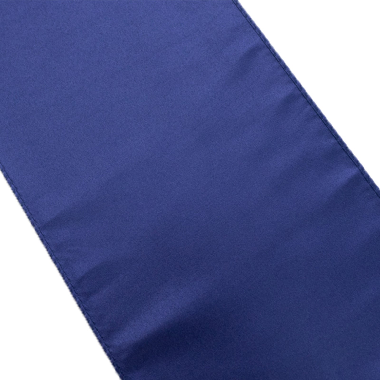Navy Blue Lamour Satin 6x106 Chair Sashes - Set of 5 Reusable Decorative Bows