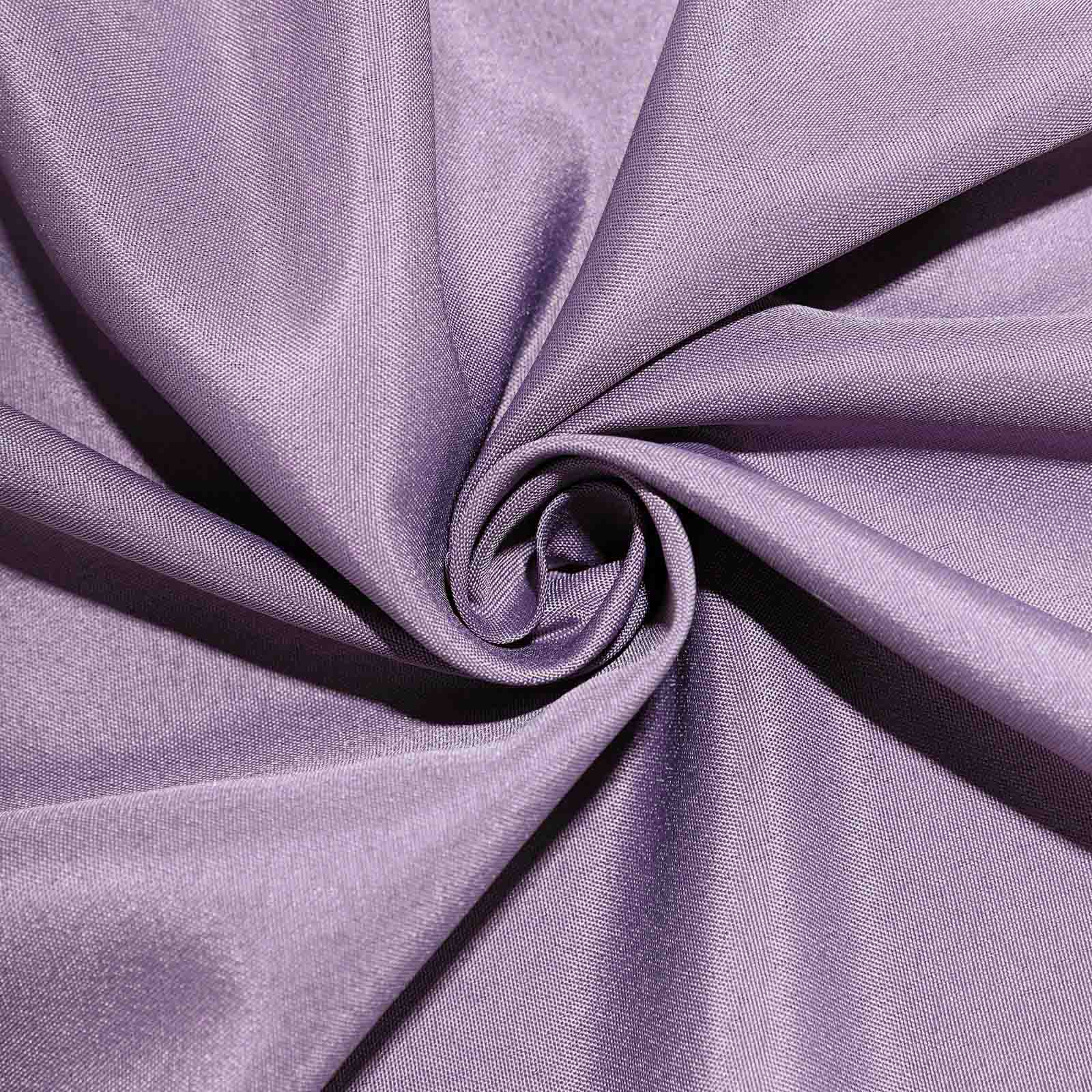 Seamless Wrinkle-Resistant Violet Amethyst 120' Polyester Round Tablecloth - Ideal for Events