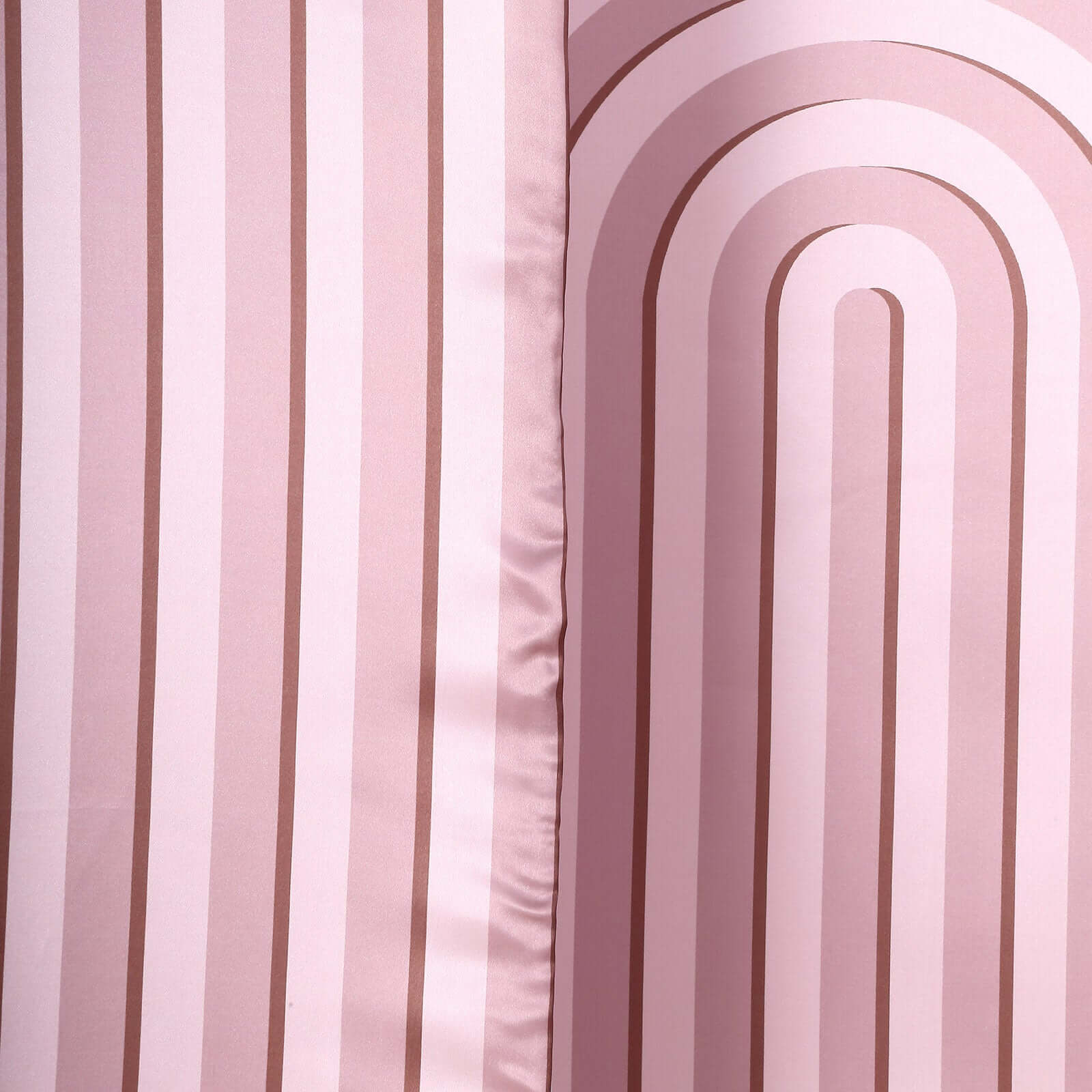 Hot! Set of 3 Dusty Rose Ripple Satin Wedding Arch Covers - 5ft, 6ft, 7ft