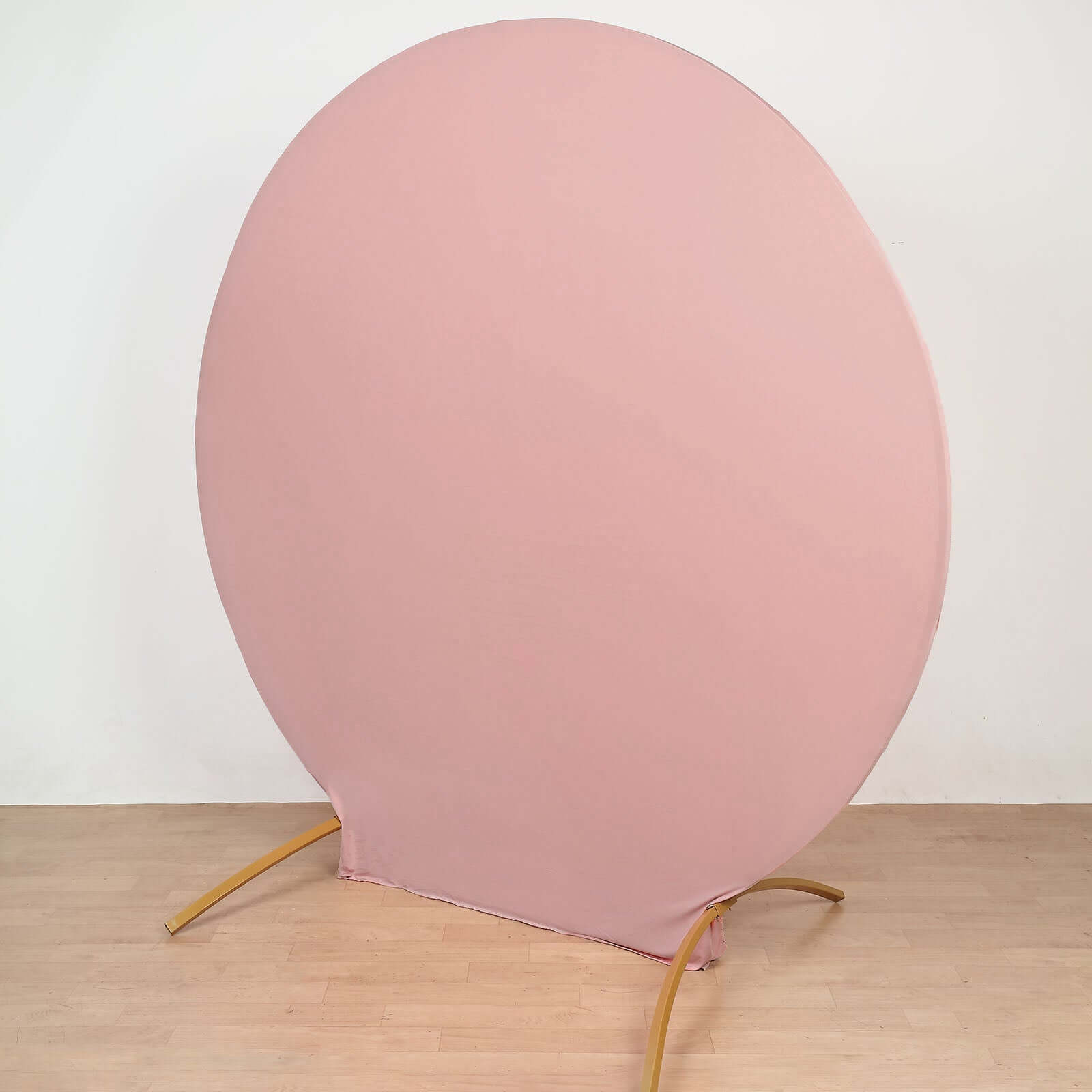 7.5ft Dusty Rose Spandex Party Backdrop Cover - Double-Sided Fit!