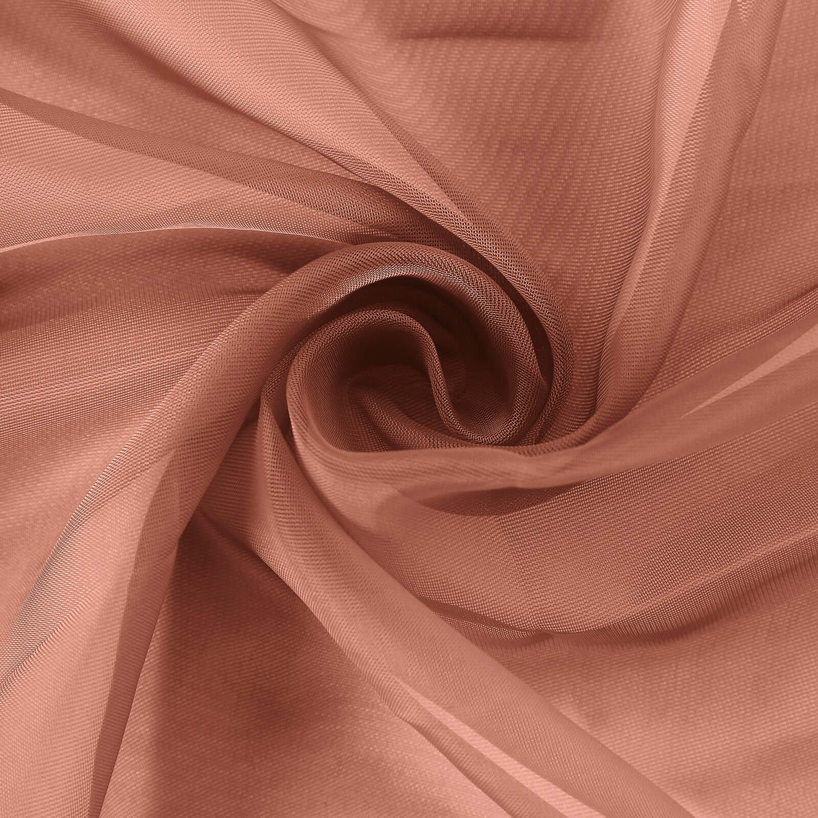 5-Pack Premium Chiffon Chair Decorations - Soft & Light Terracotta (Rust) Sashes, Great Value!