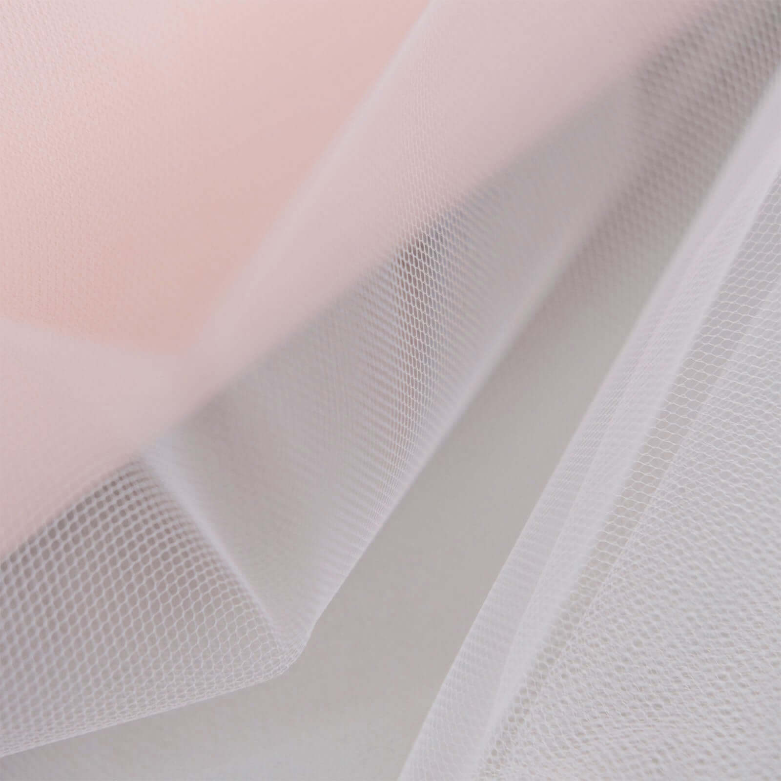 12-Inch Wide, 100-Yard Blush Tulle Fabric Bolt for Craft Projects