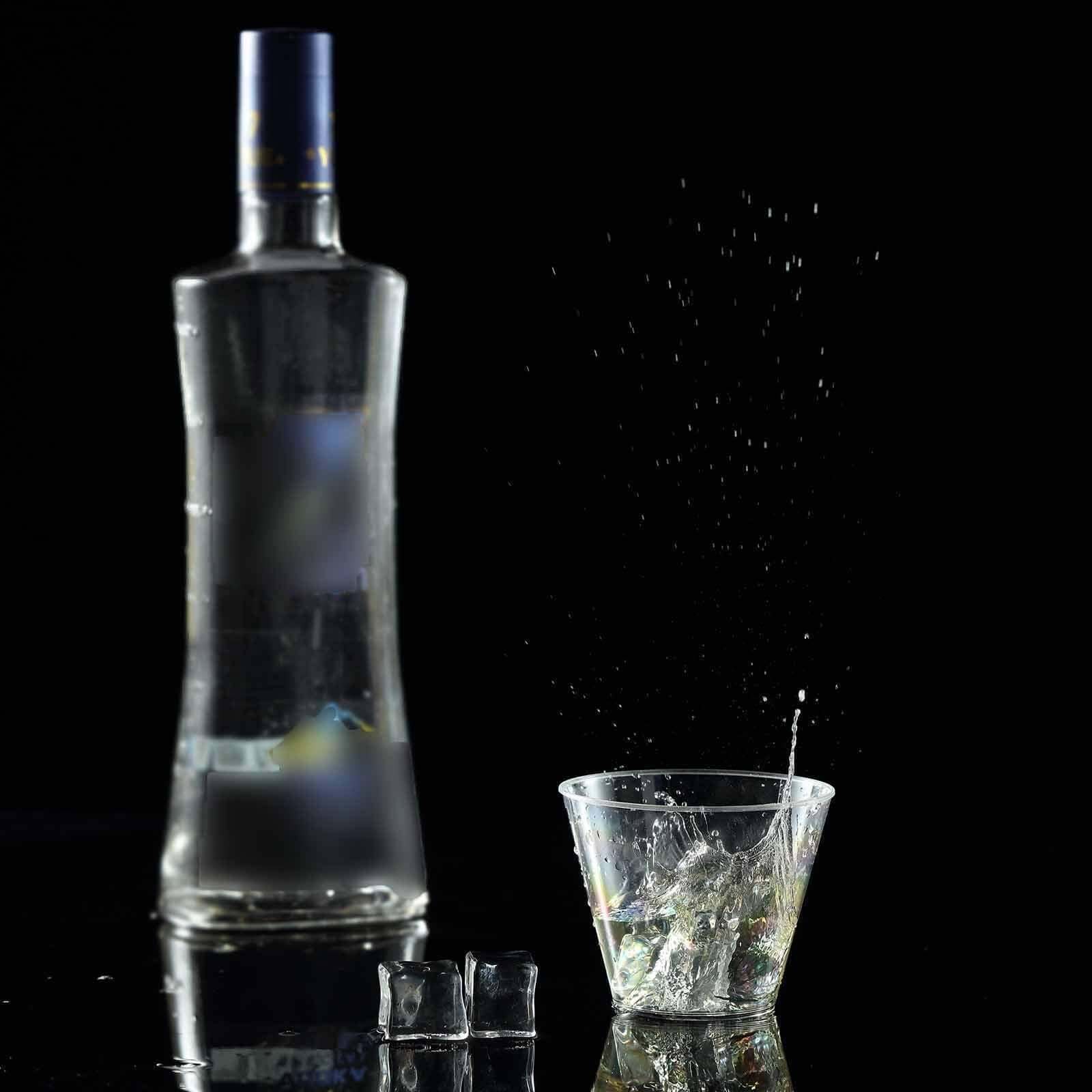 25-Piece Set of 9oz Clear Hard Plastic Disposable Party Tumblers