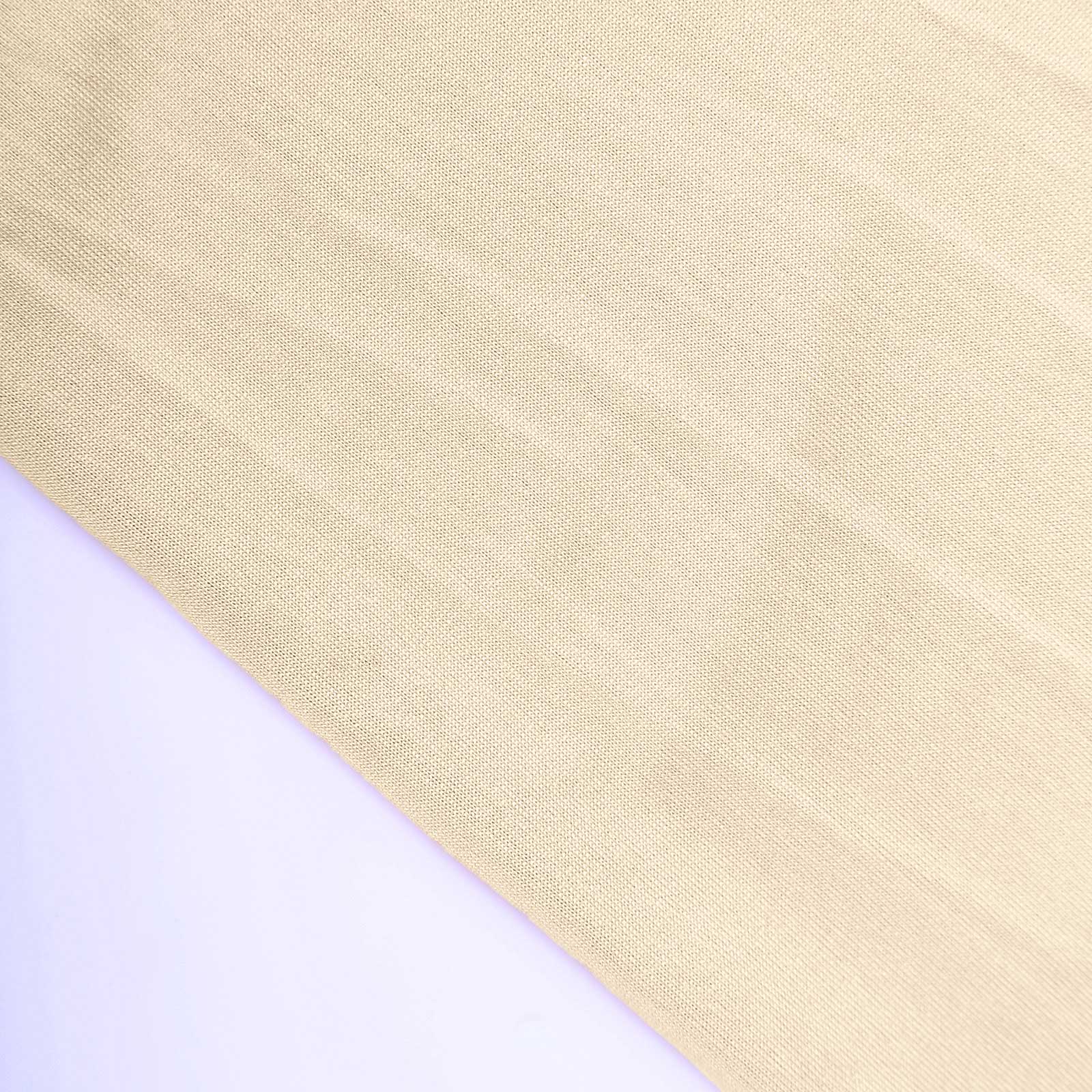 Premium 8ft Beige Spandex U-Shaped Fitted Slipcover for Wedding Arch - Double-Sided