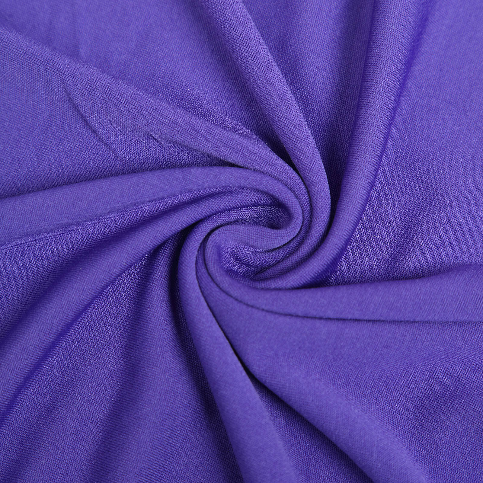 3-Piece Matte Purple Spandex Fitted Covers for 5ft, 6ft, 7ft Round Top Chiara Wedding Arch Stands