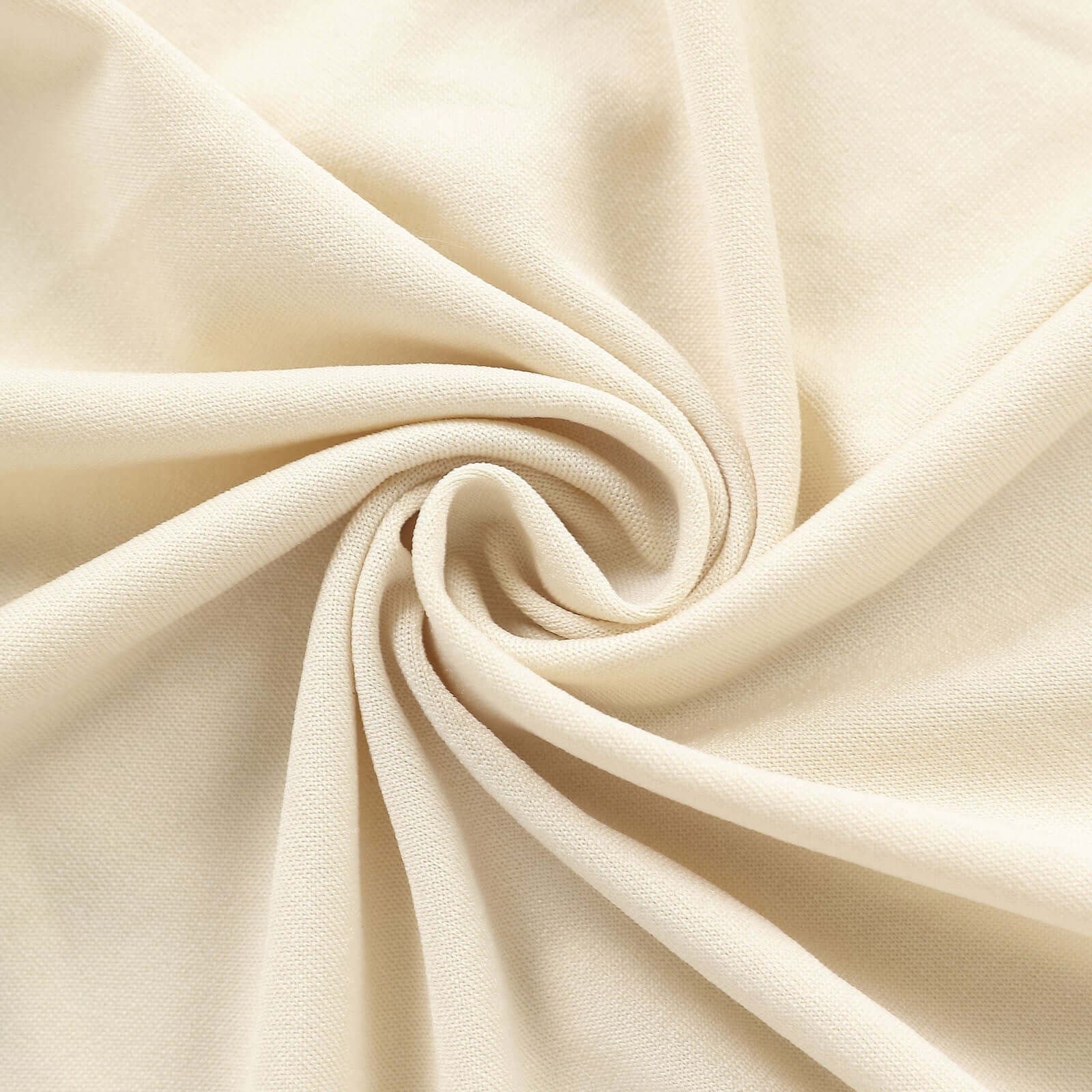 Hot Deal! Set of 2 Beige Spandex Fitted Covers for Round Top & Double Arch Wedding Backdrop Stands (6ft, 8ft)