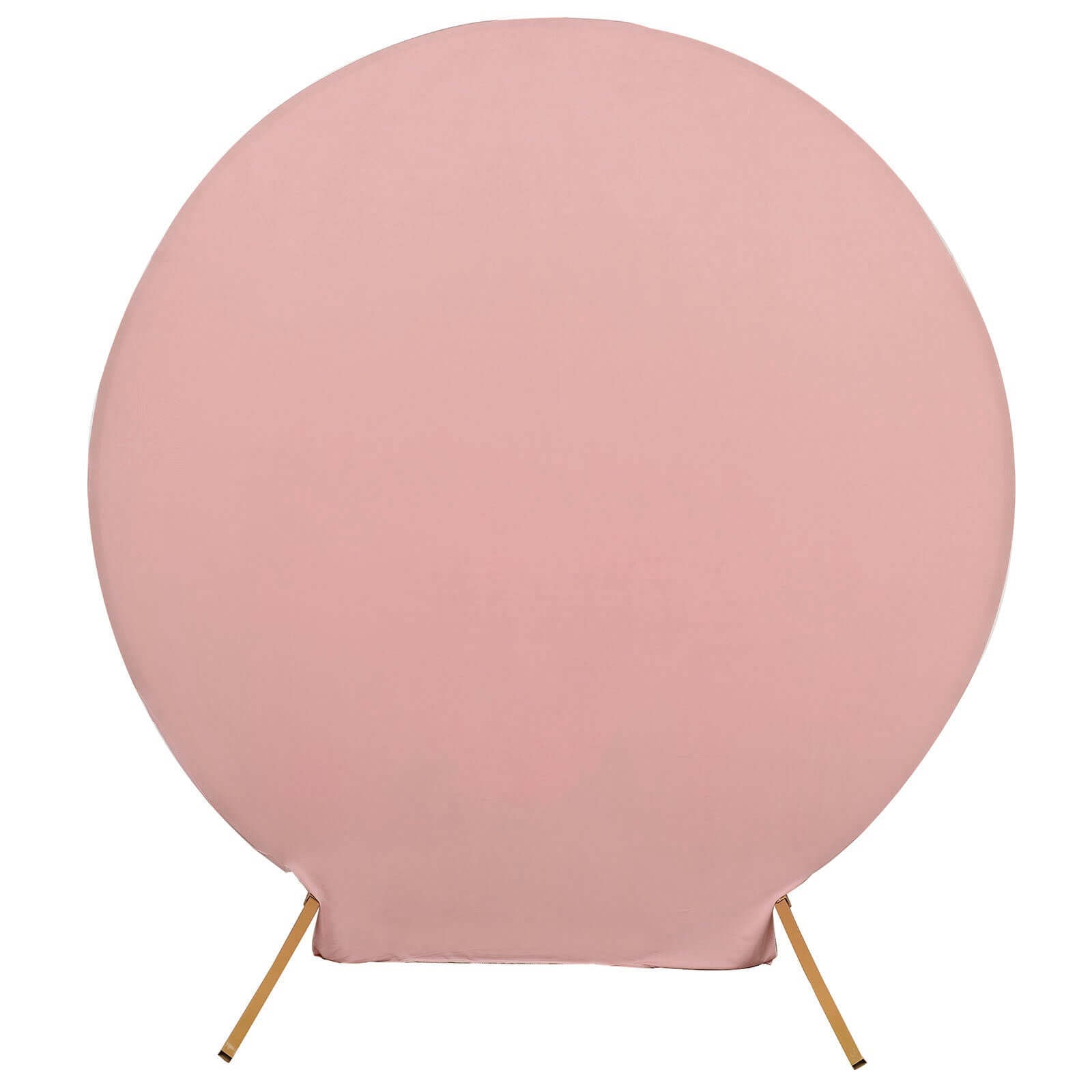 7.5ft Dusty Rose Spandex Party Backdrop Cover - Double-Sided Fit!