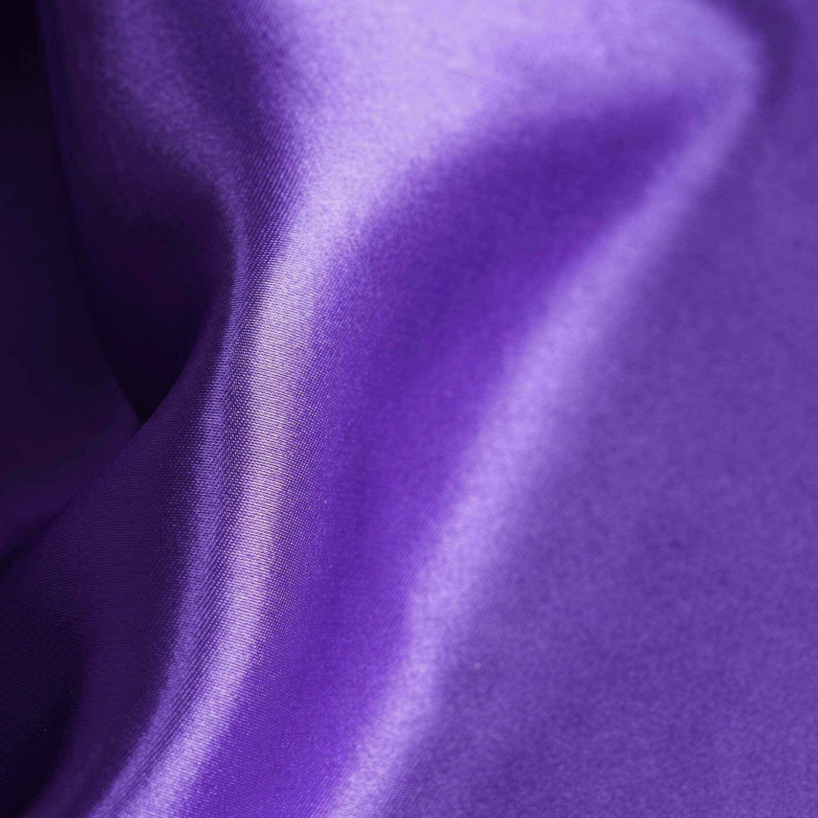 5-Piece Set of Purple Satin Chair Sashes - Durable, Shiny 6x106 Bows