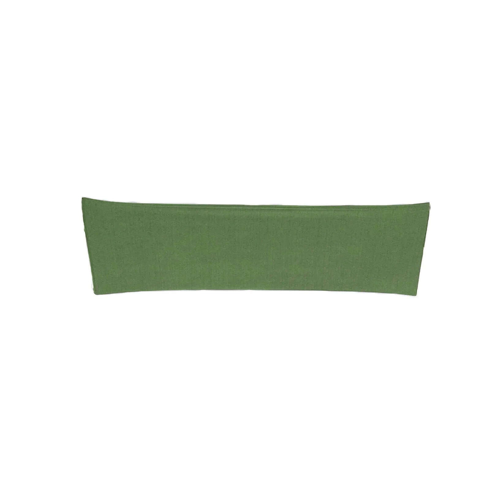 5-Pack Olive Green Stretch Spandex Chair Sashes - Heavy Duty, Fitted Finish