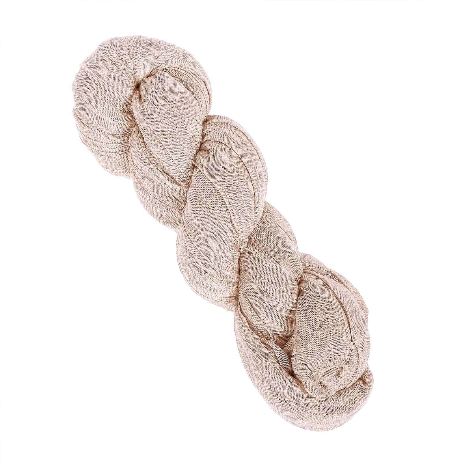 10ft Nude Gauze Cheesecloth Table Runner - Rustic Boho Style, Ideal for Events